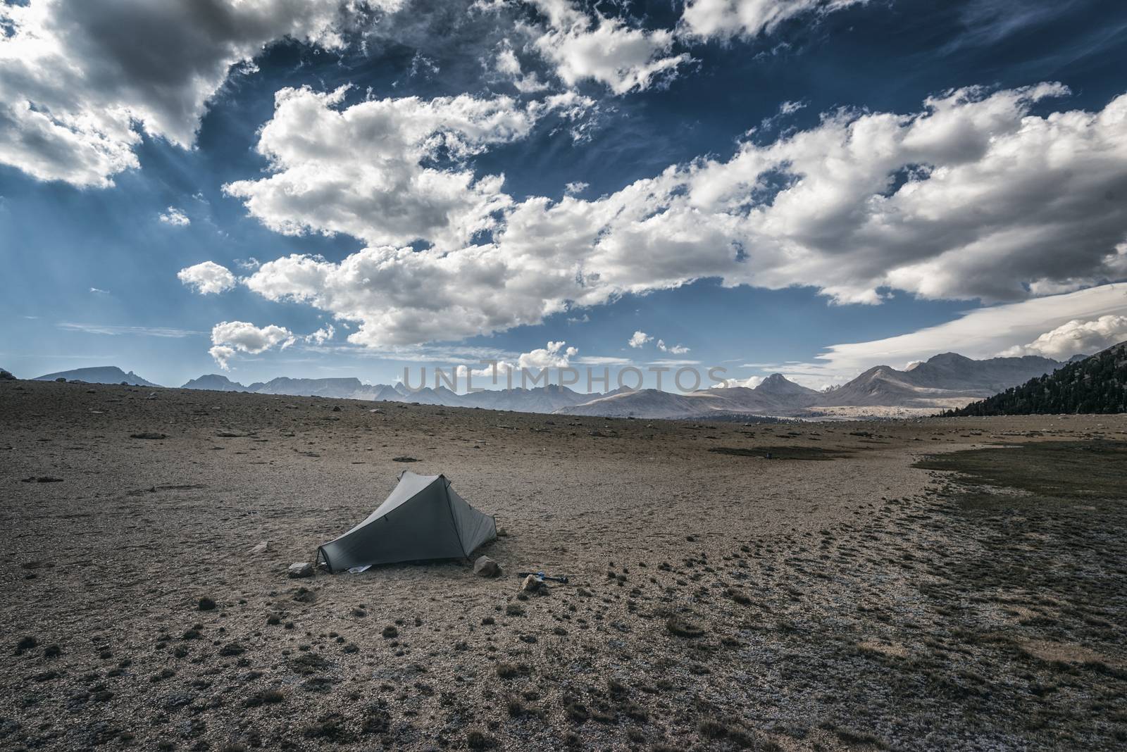 Mountain landscape in the Sierra Nevada mountains, California