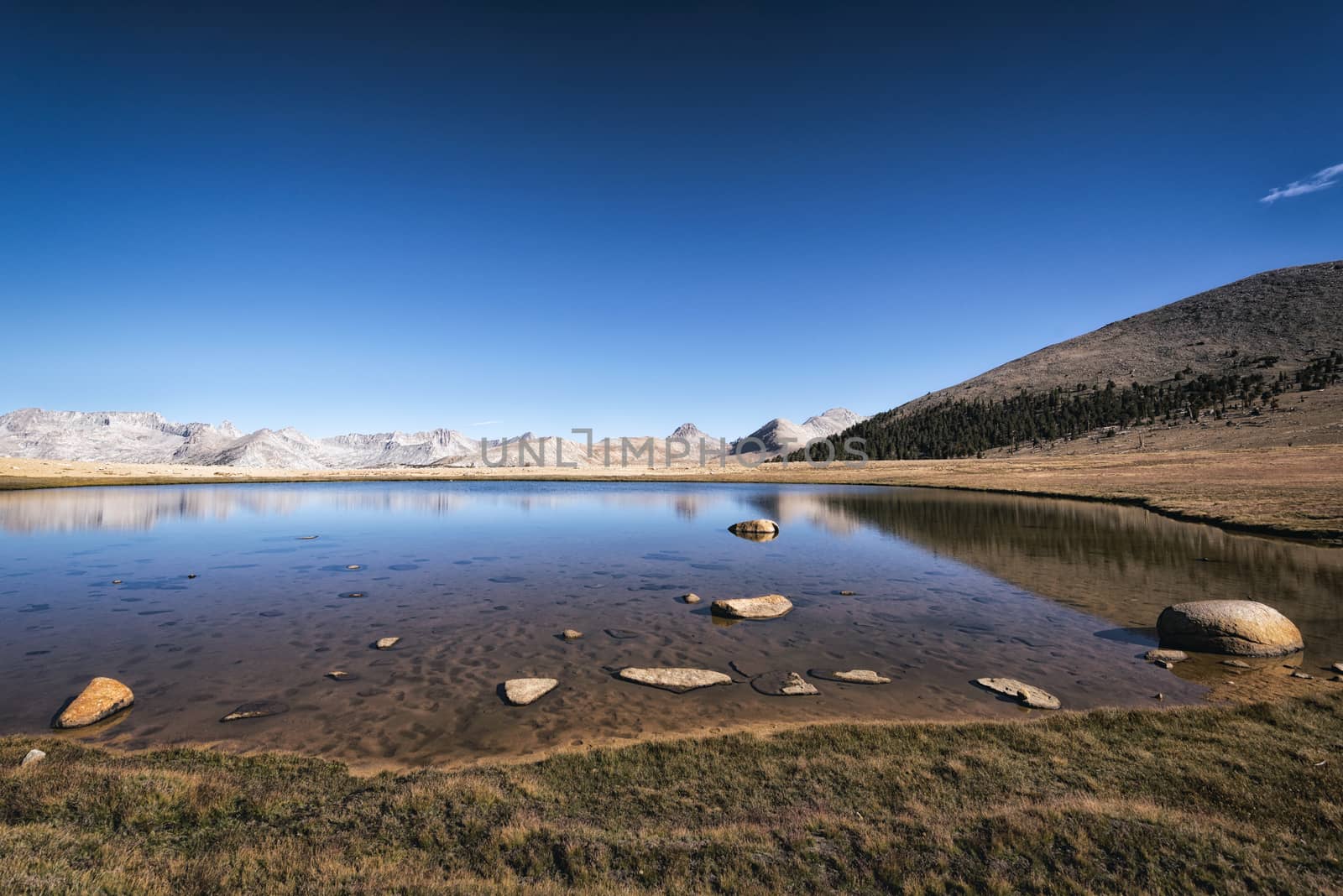 Mountain landscape in the Sierra Nevada mountains, California