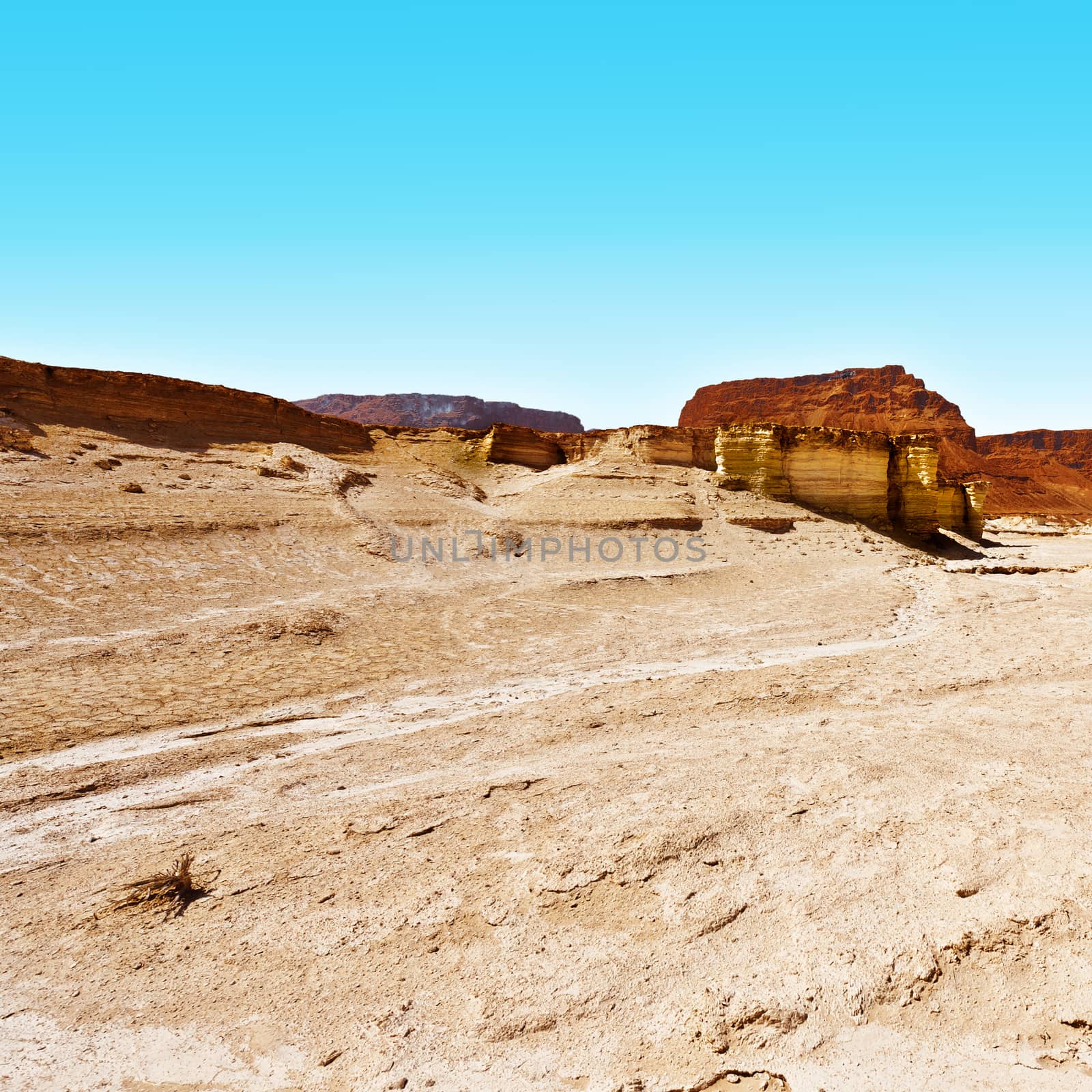 Judean Desert on the West Bank of the Jordan River