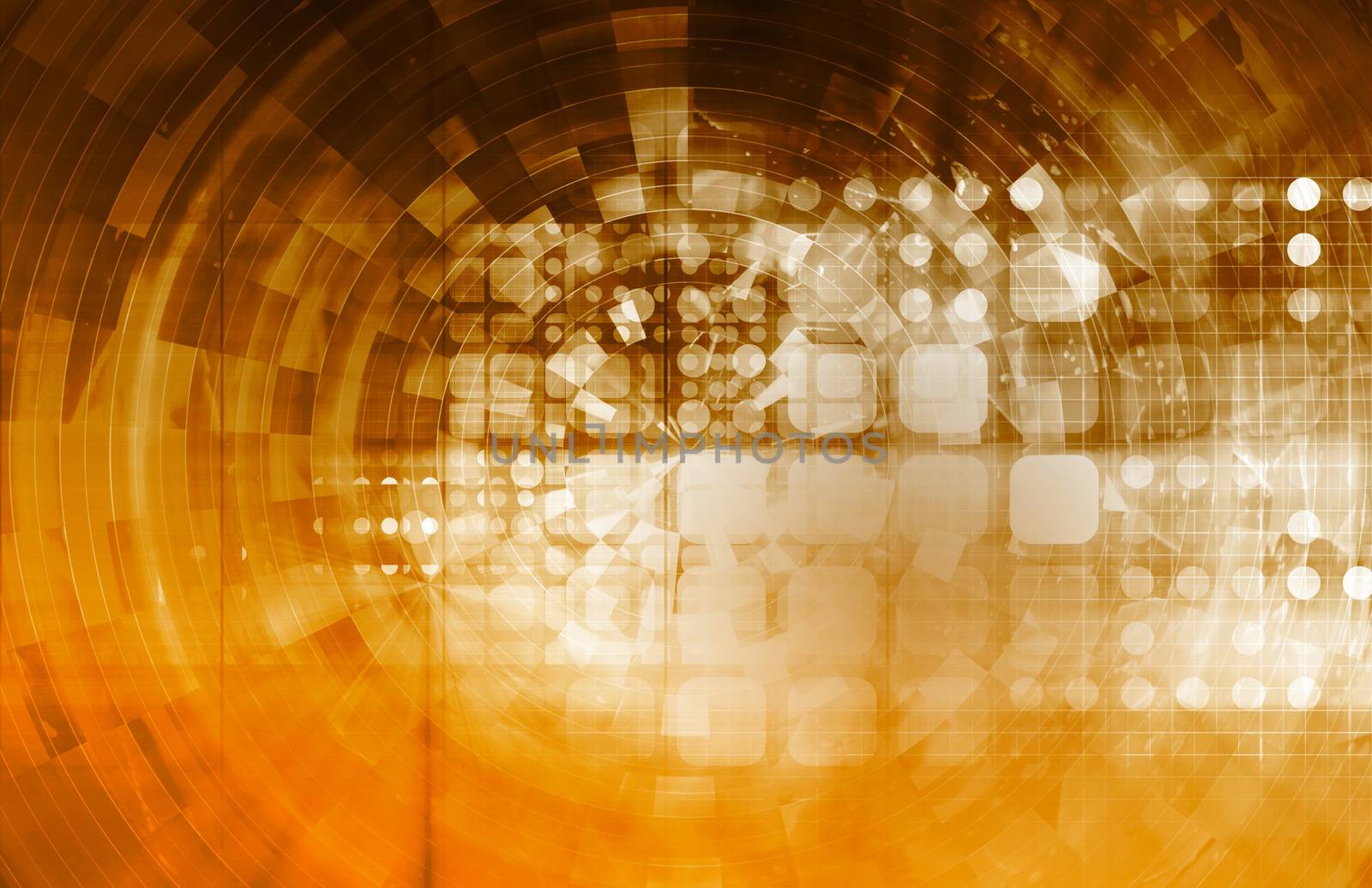 Projecting the Future in a Digital Art Abstract