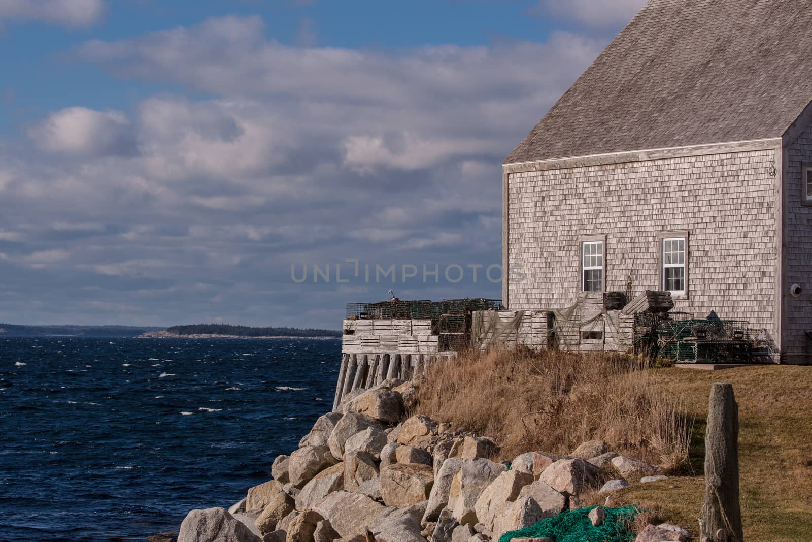 Nova Scotia coastal scenery in the Peggys Cove area by Ralli