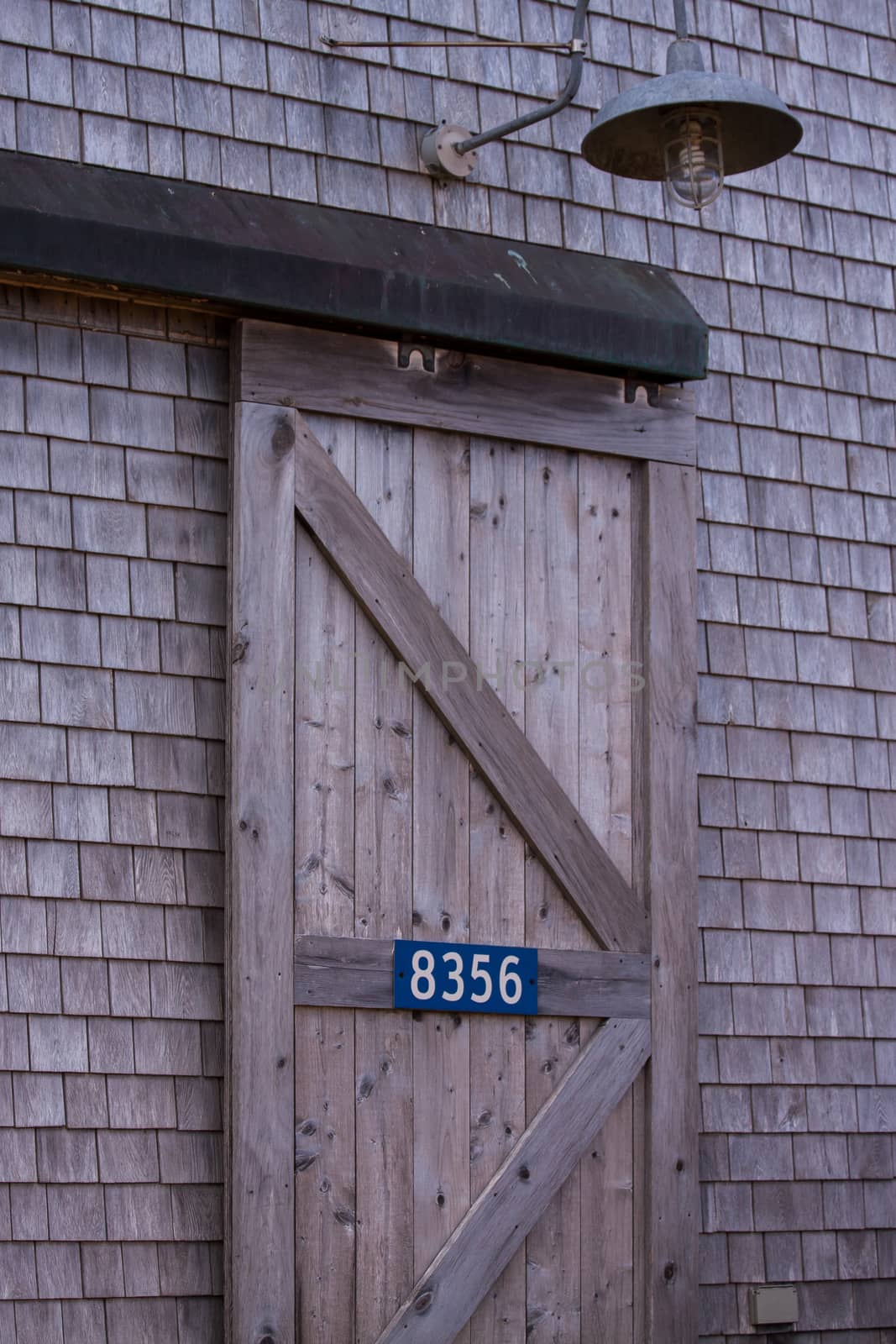 fishing shack door