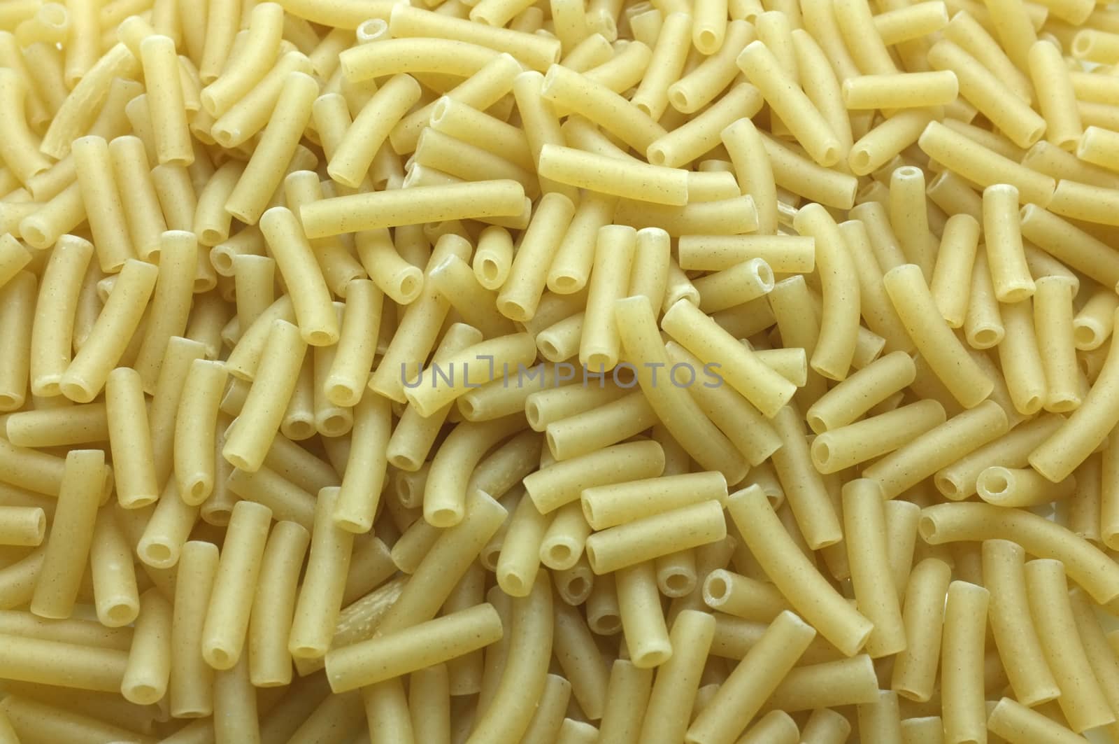 Dry Italian macaroni, pasta