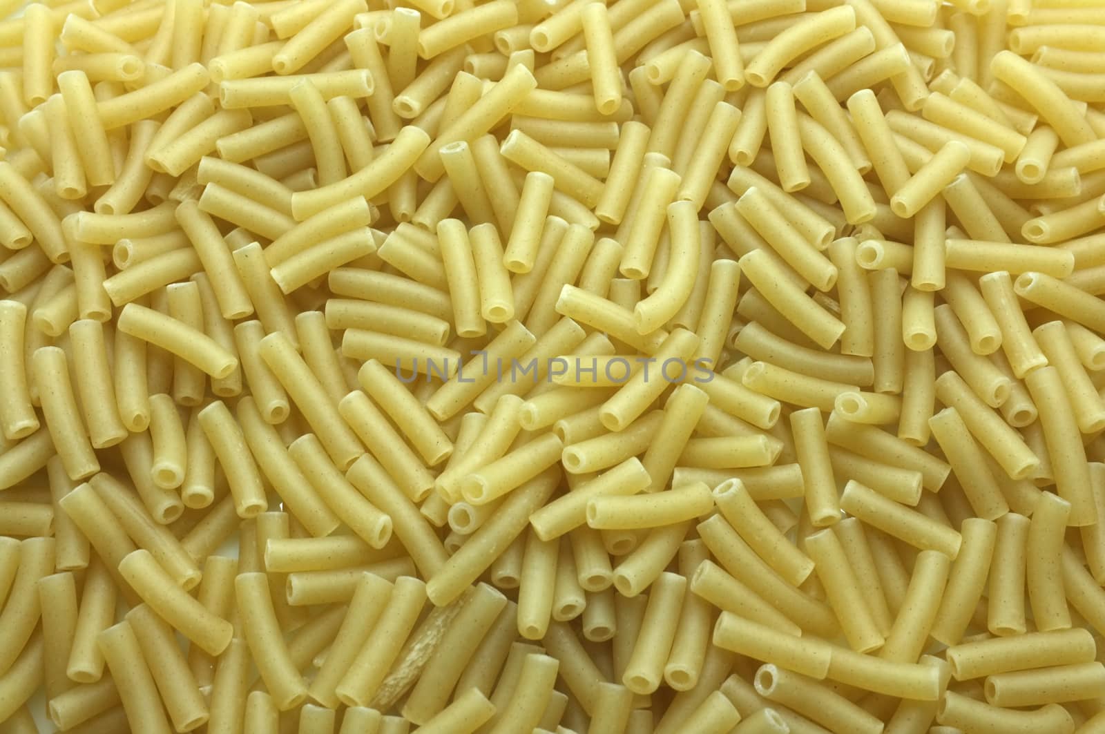 Dry Italian macaroni, pasta