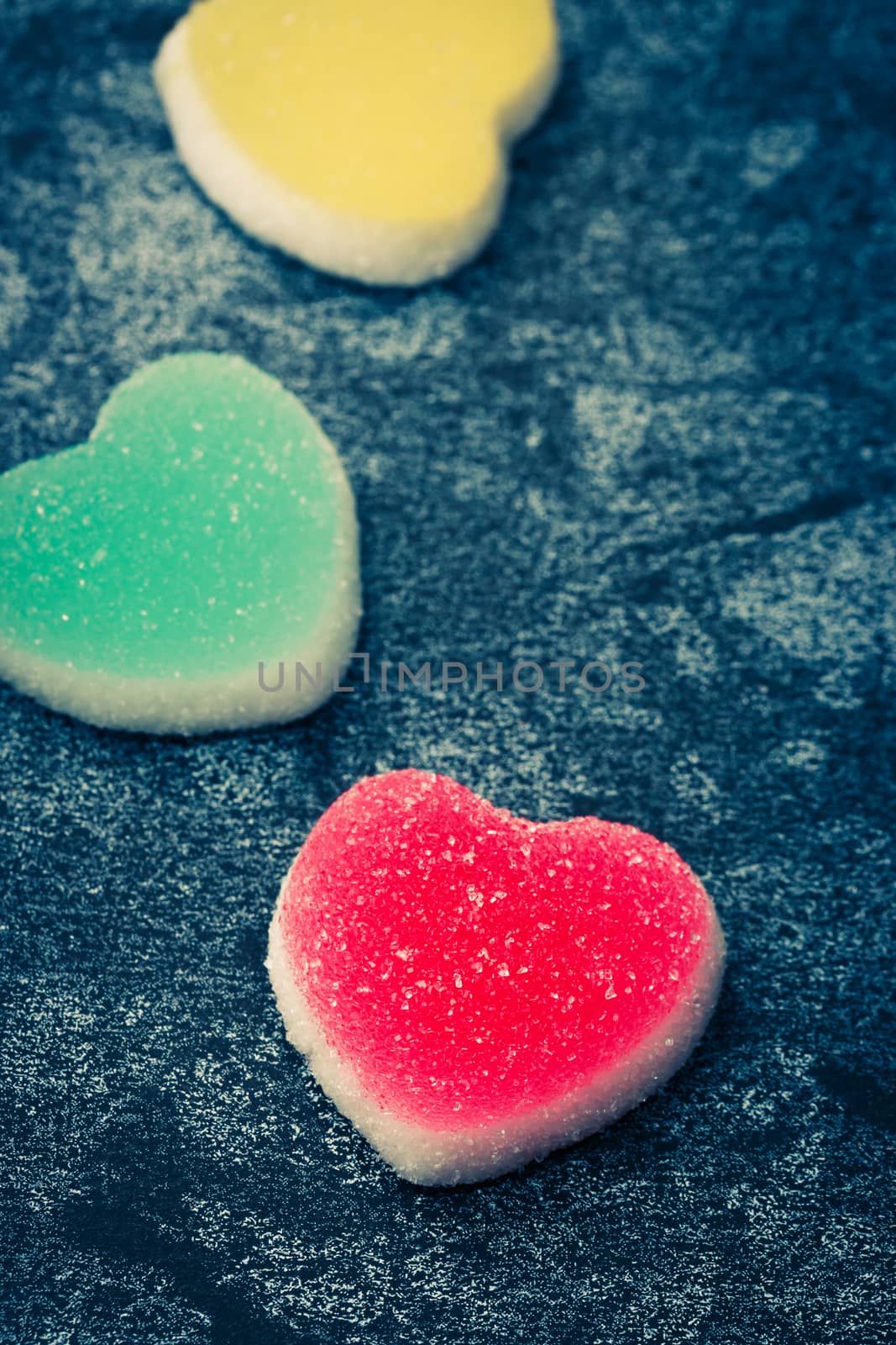 sugary heart shaped candy by AEyZRiO