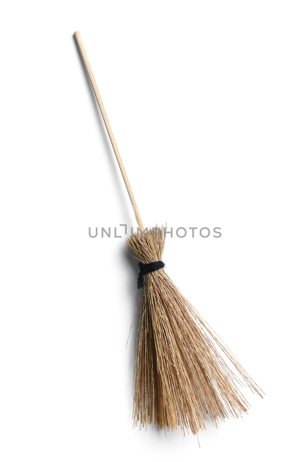 witch broom isolated on white
