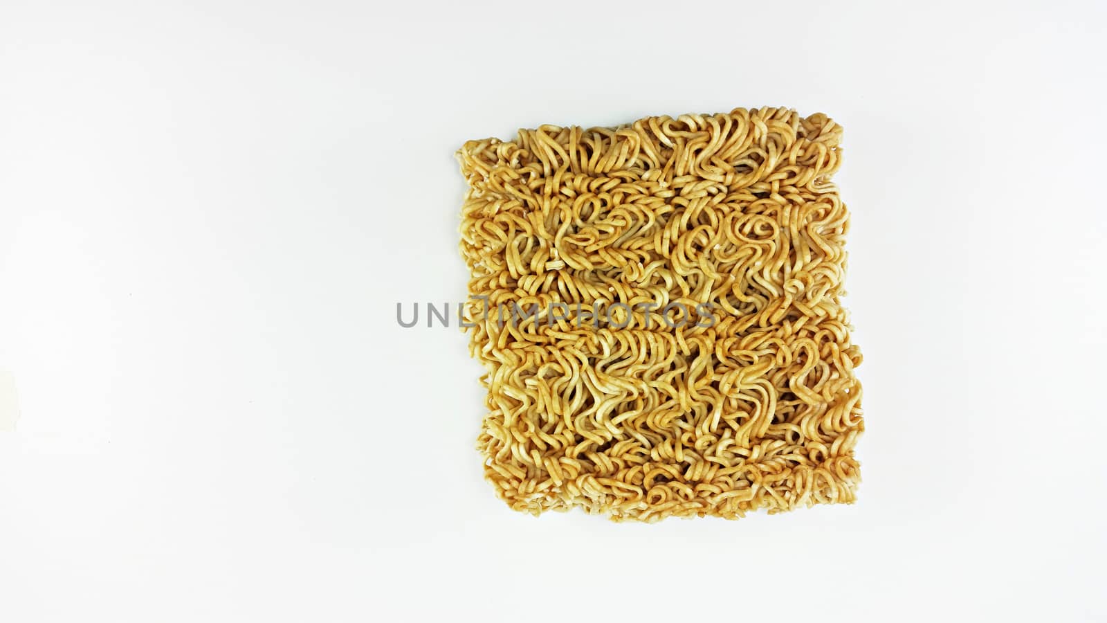 isolated instant noodle in white background