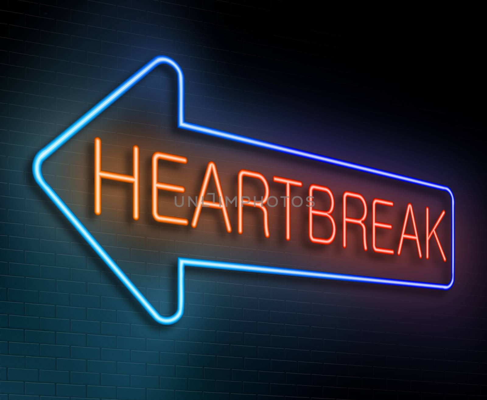 Heartbreak sign concept. by 72soul