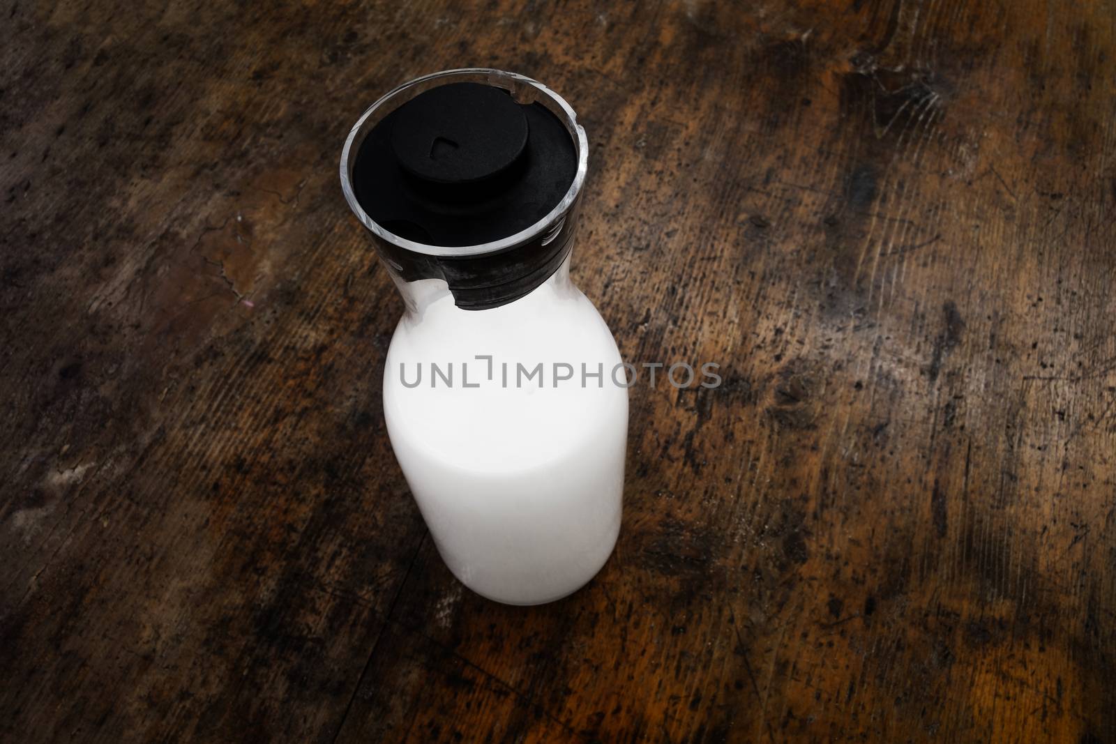 milk in a bottle