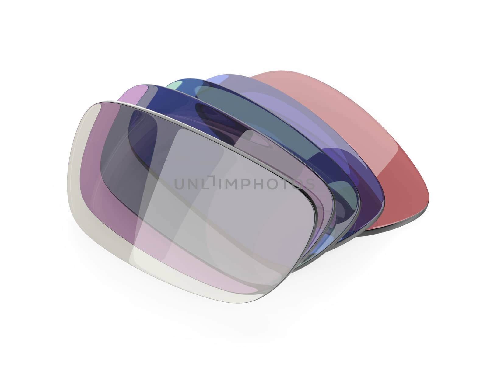 Photochromic and colorful eyeglasses corrective lens