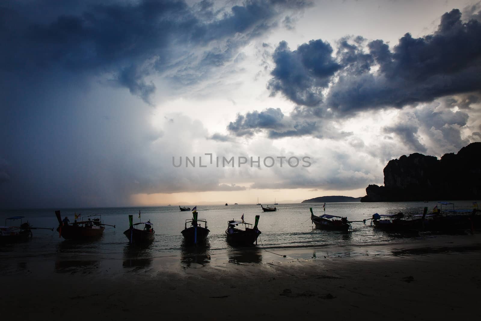 A beautiful rocky beach in asia. Thailand.