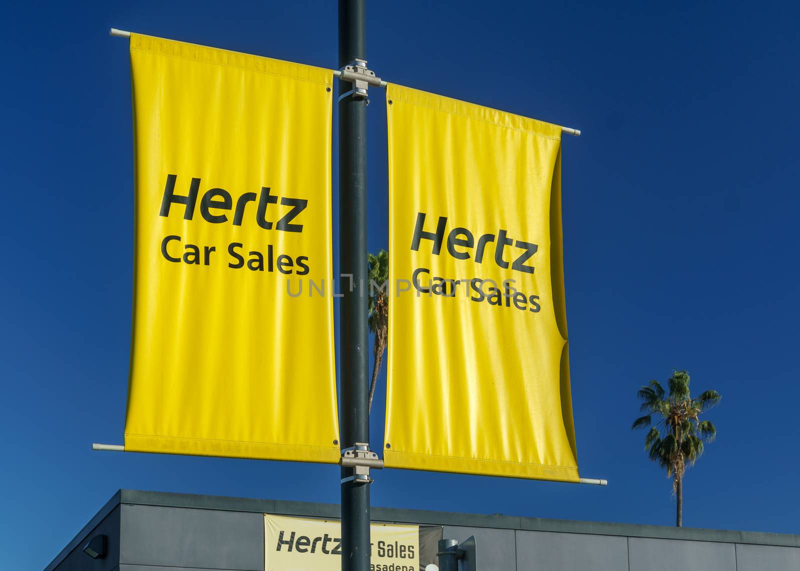 Hertz Car Sales Sign and Logo by wolterk