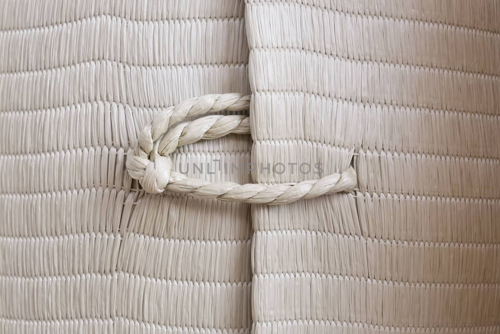 Rope with knot background texture