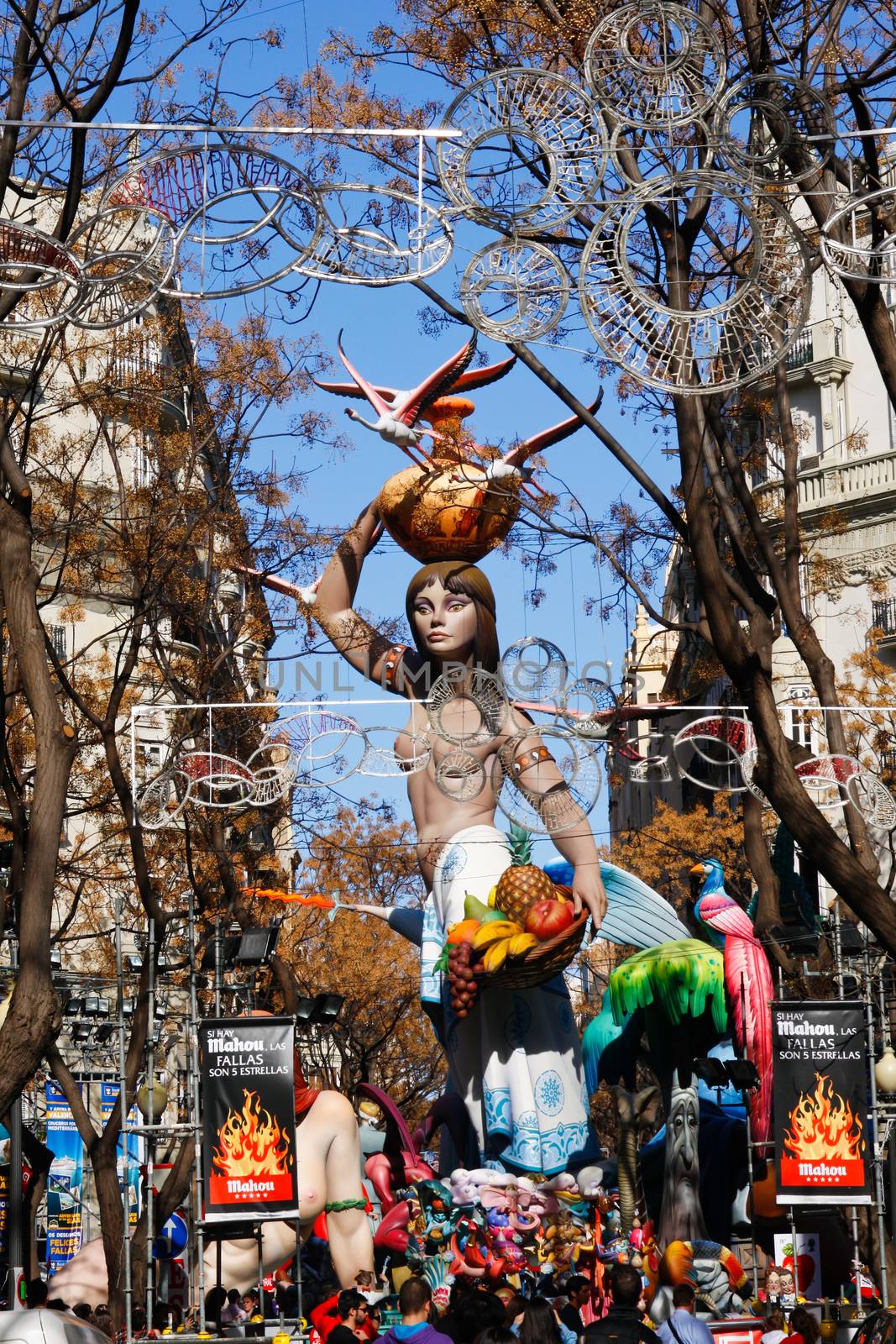 Valencia, Spain - march 19:  Las Fallas is an internationally known traditional fire celebration in praise of Saint Joseph in Valencia on march 19, 2011 in Valencia, Spain.