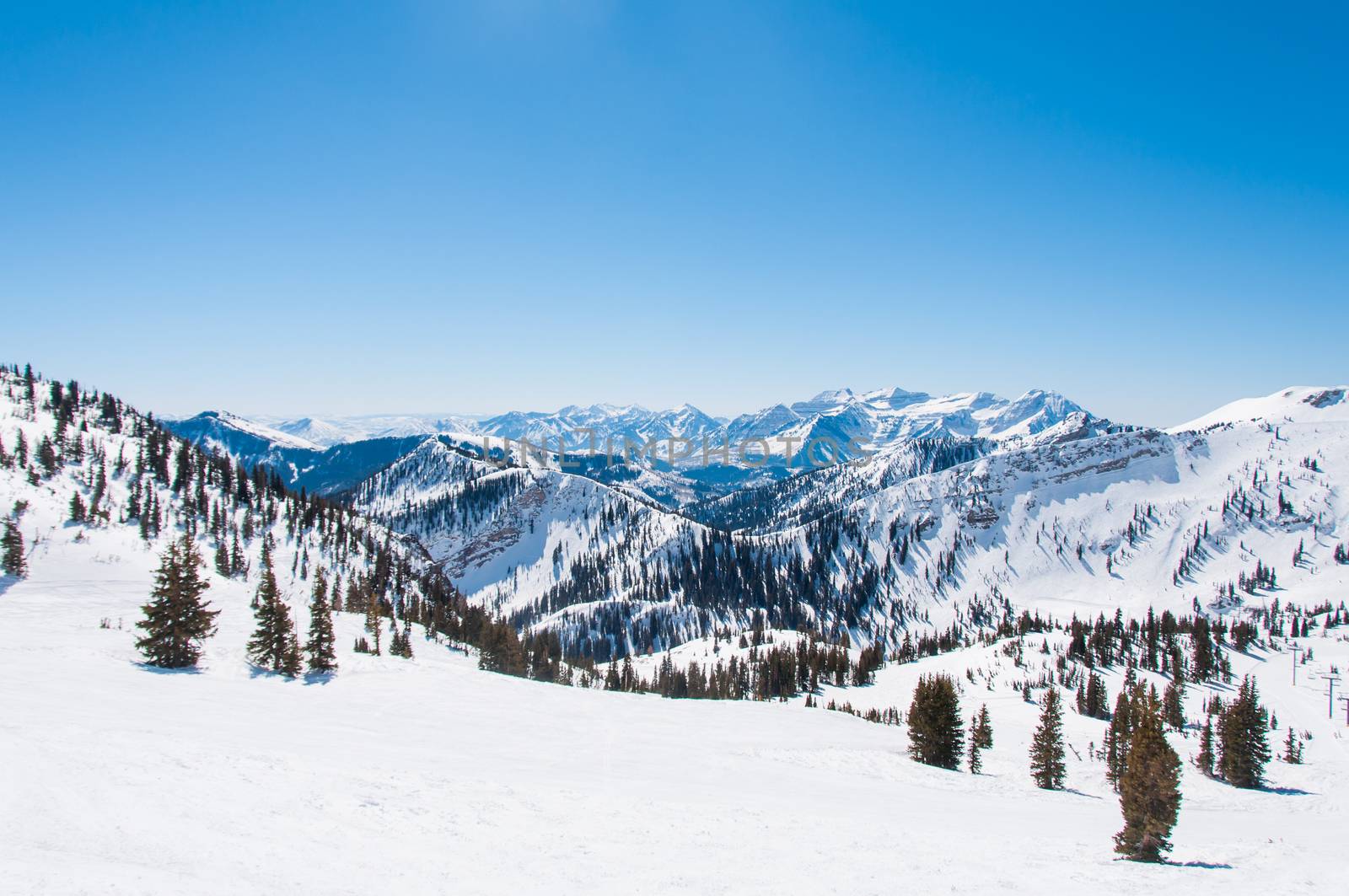 Snowy Ridges behind Kings Peak by bartystewart