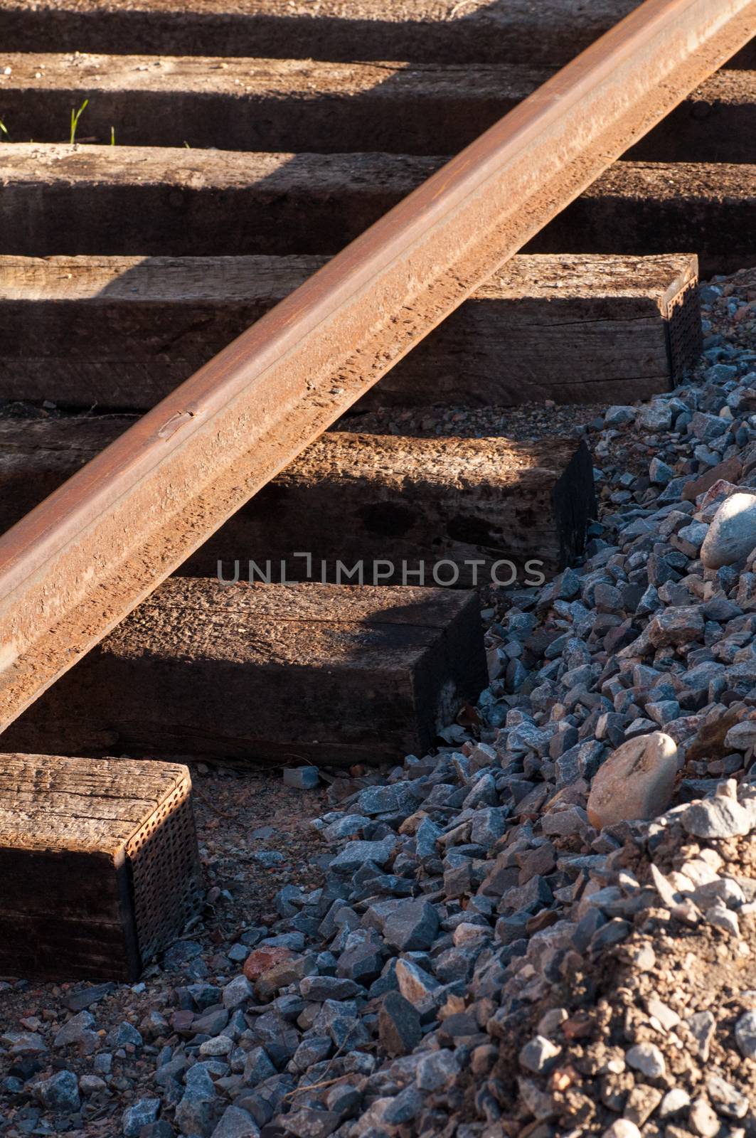 Train Tracks near the industrial areas of Salt Lake City