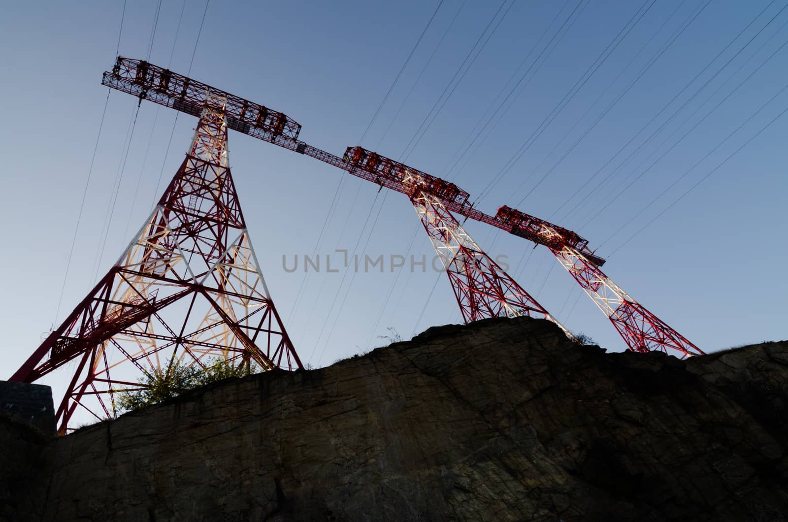 high voltage power line by Andreua