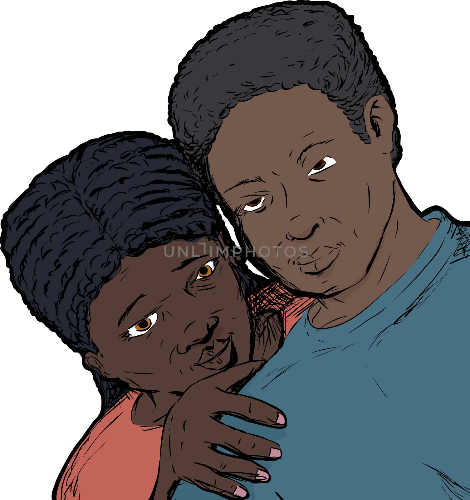 Loving Black Couple by TheBlackRhino