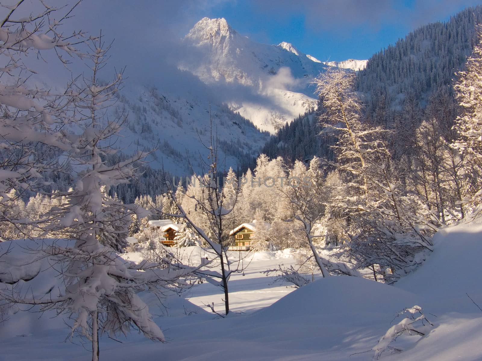 Winter in French alps by bertrand