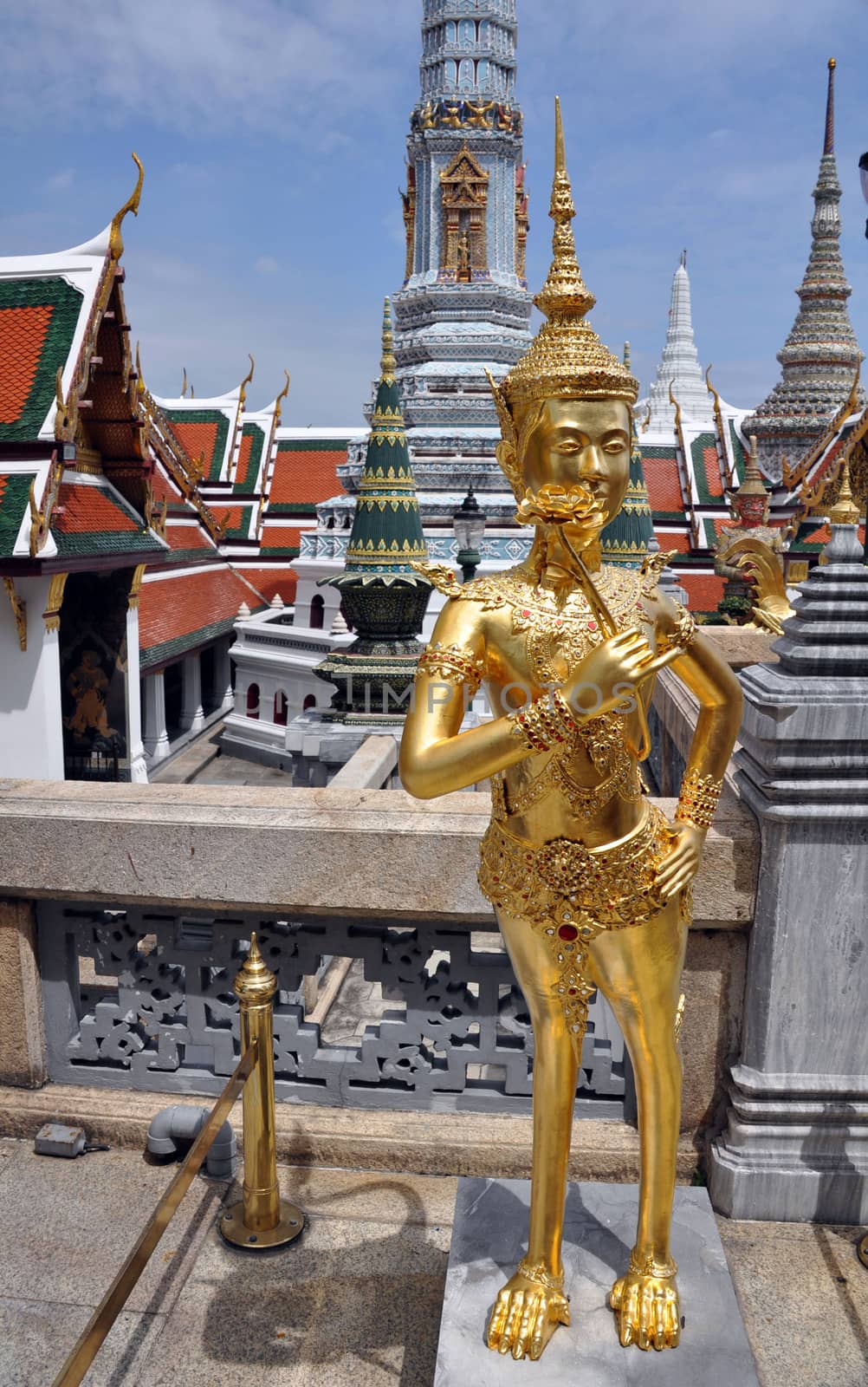 Mythical Apsonsi Creature at Wat Phra Kaeo Grand Palace Bangkok by dpe123