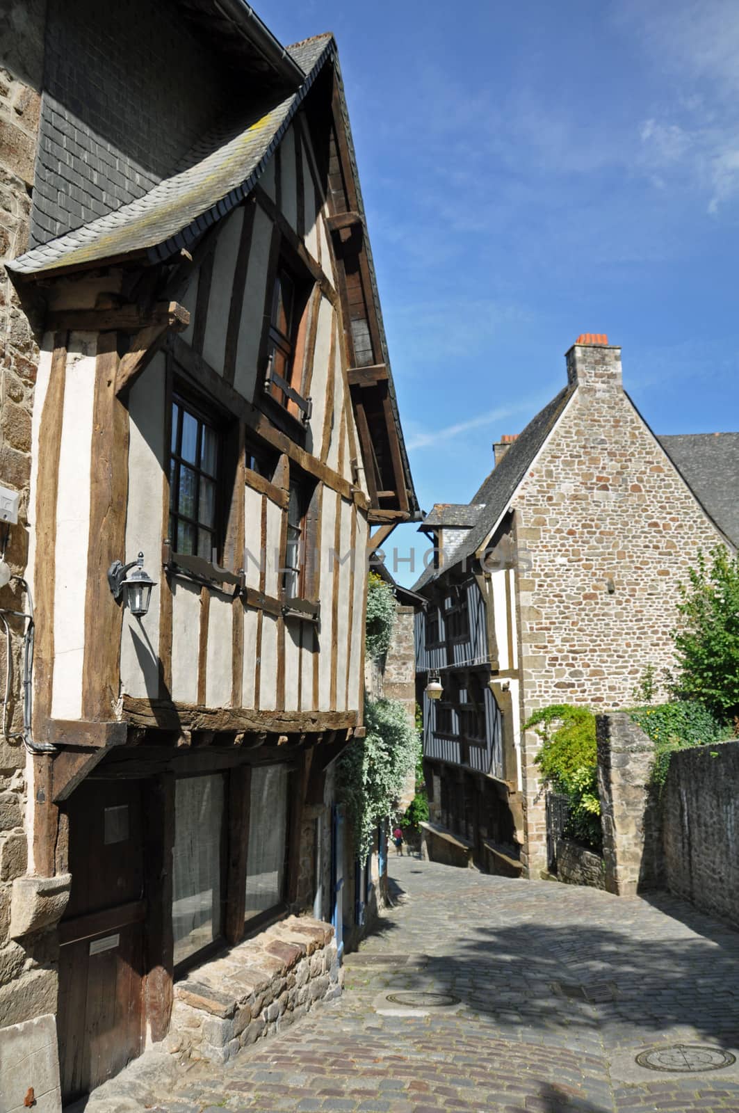 Medieval street in Dinan by dpe123