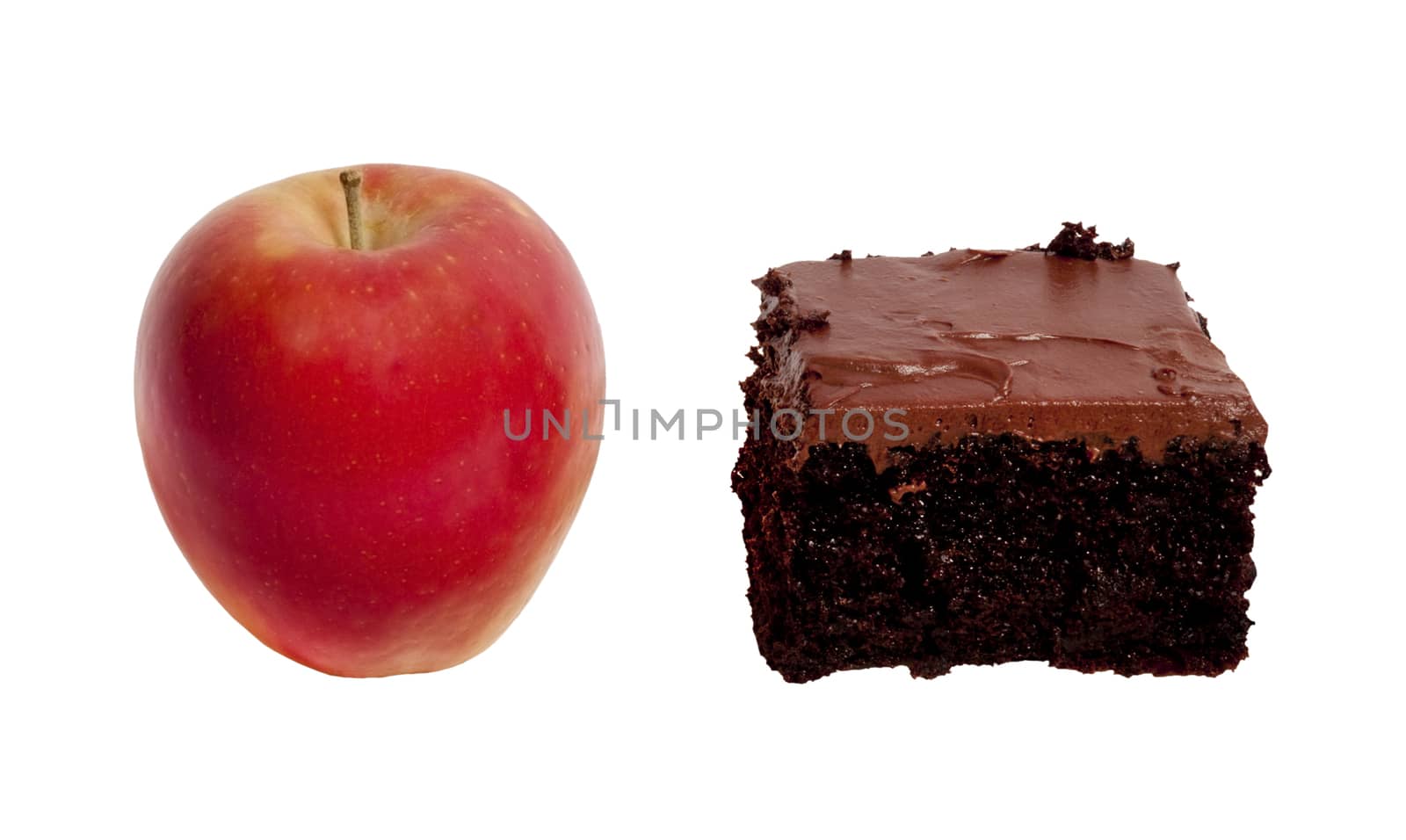 Healthy Apple Or Chocolate Cake by stockbuster1