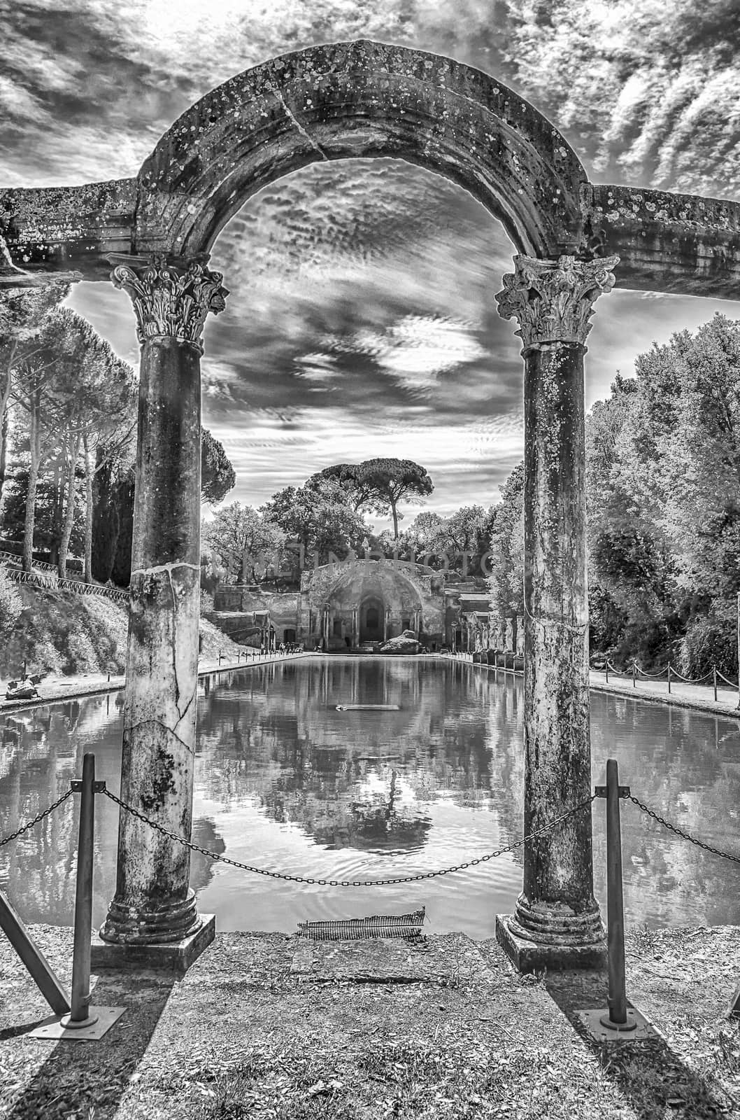 The Ancient Pool called Canopus in Villa Adriana (Hadrian's Vill by marcorubino