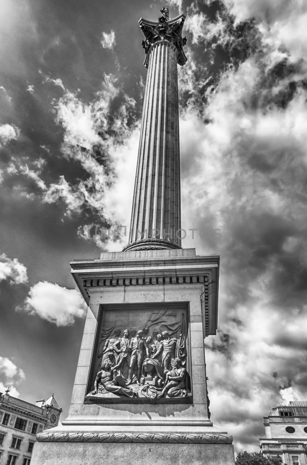 Nelson Statue at Trafalgar Square, London by marcorubino