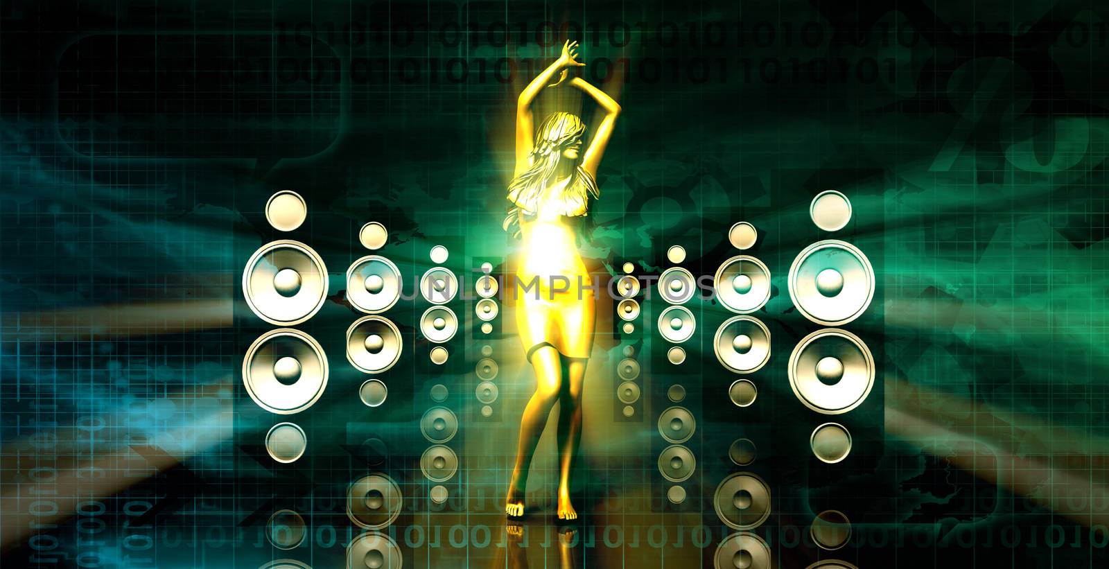 Sound System with Female Dancing as a Music Concept