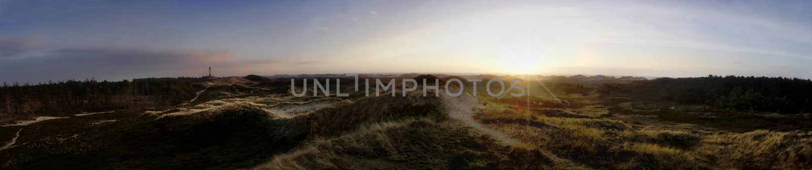 Panorama on Amrum in Germany