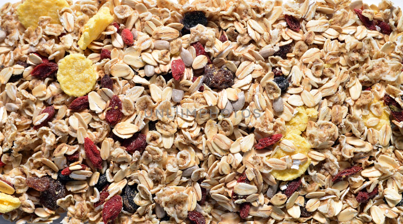 musli and seeds texture natural healthy food pattern