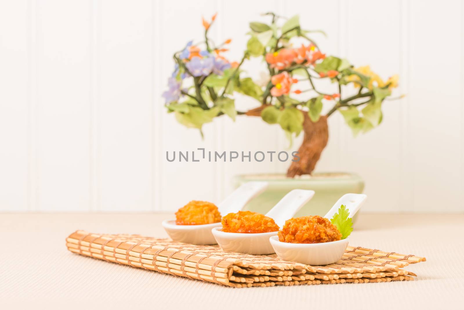 Coconut Chicken Spoons by billberryphotography