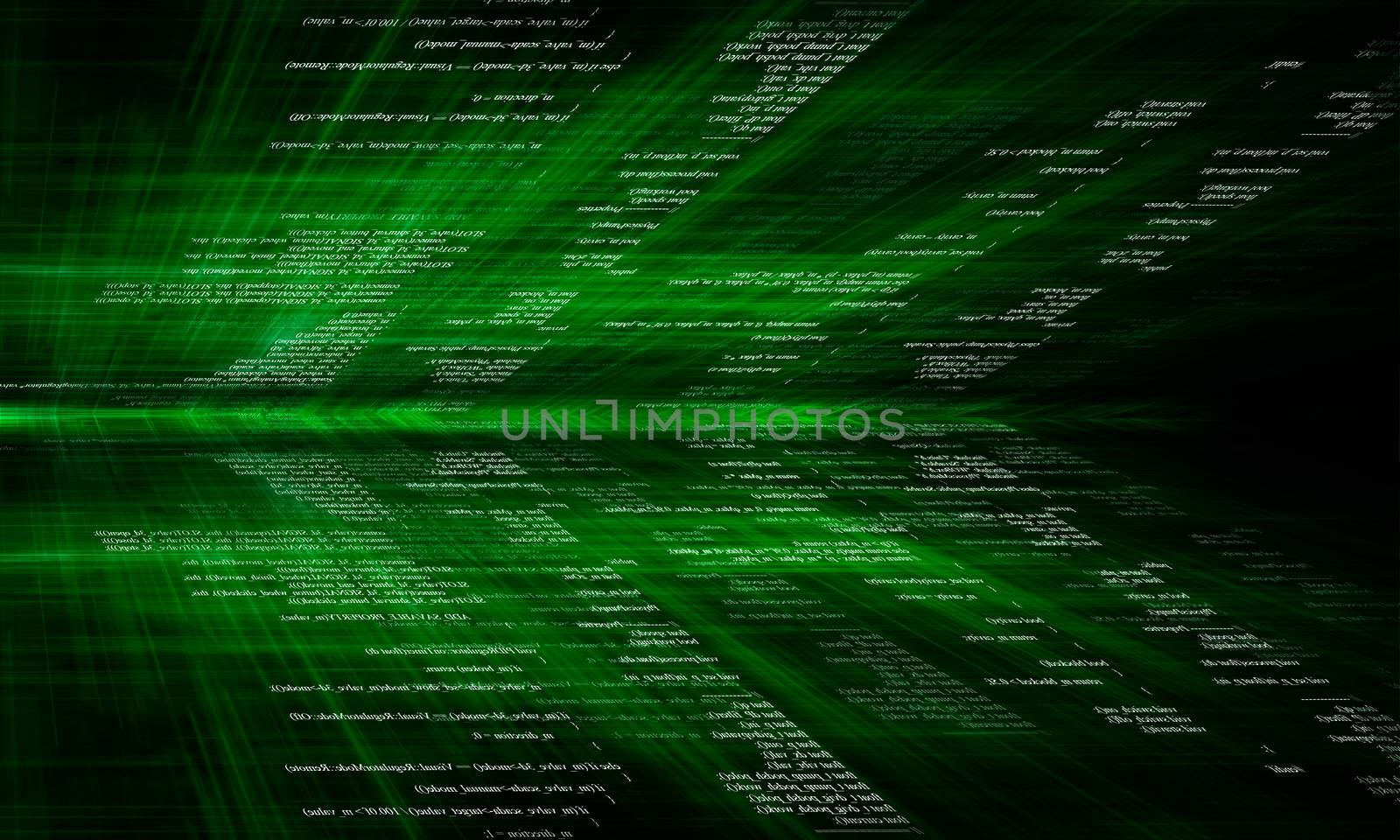 Matrix background with the green symbols and numbers