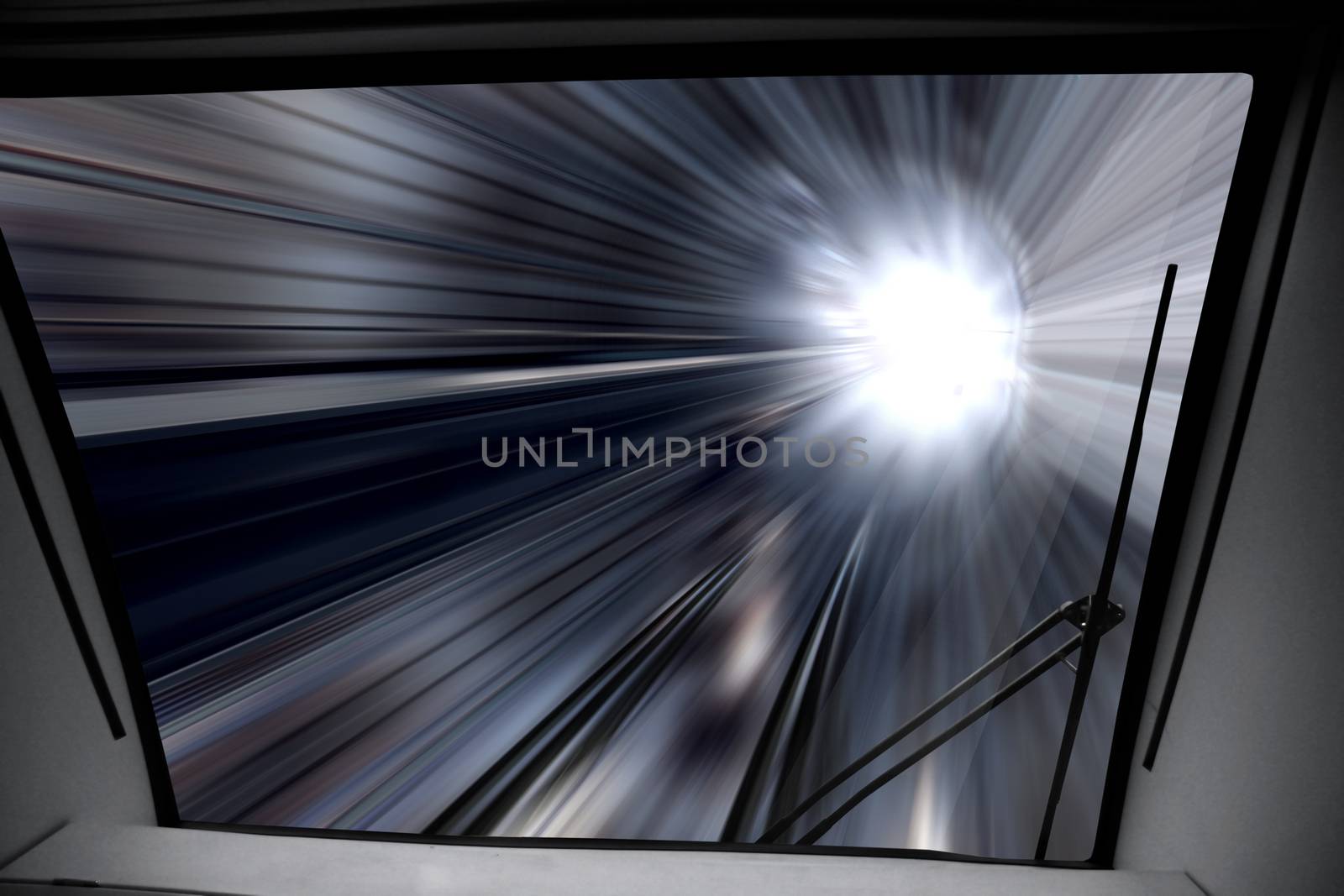 background of the high-speed train with motion blur outdoor