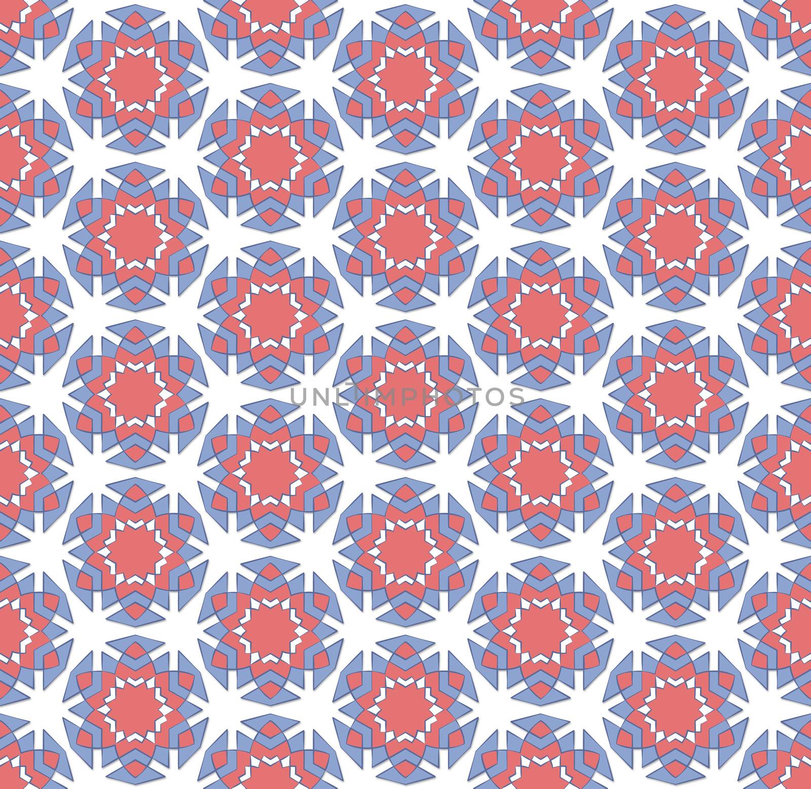 abstract background or textile pattern of pink and blue winter flowers