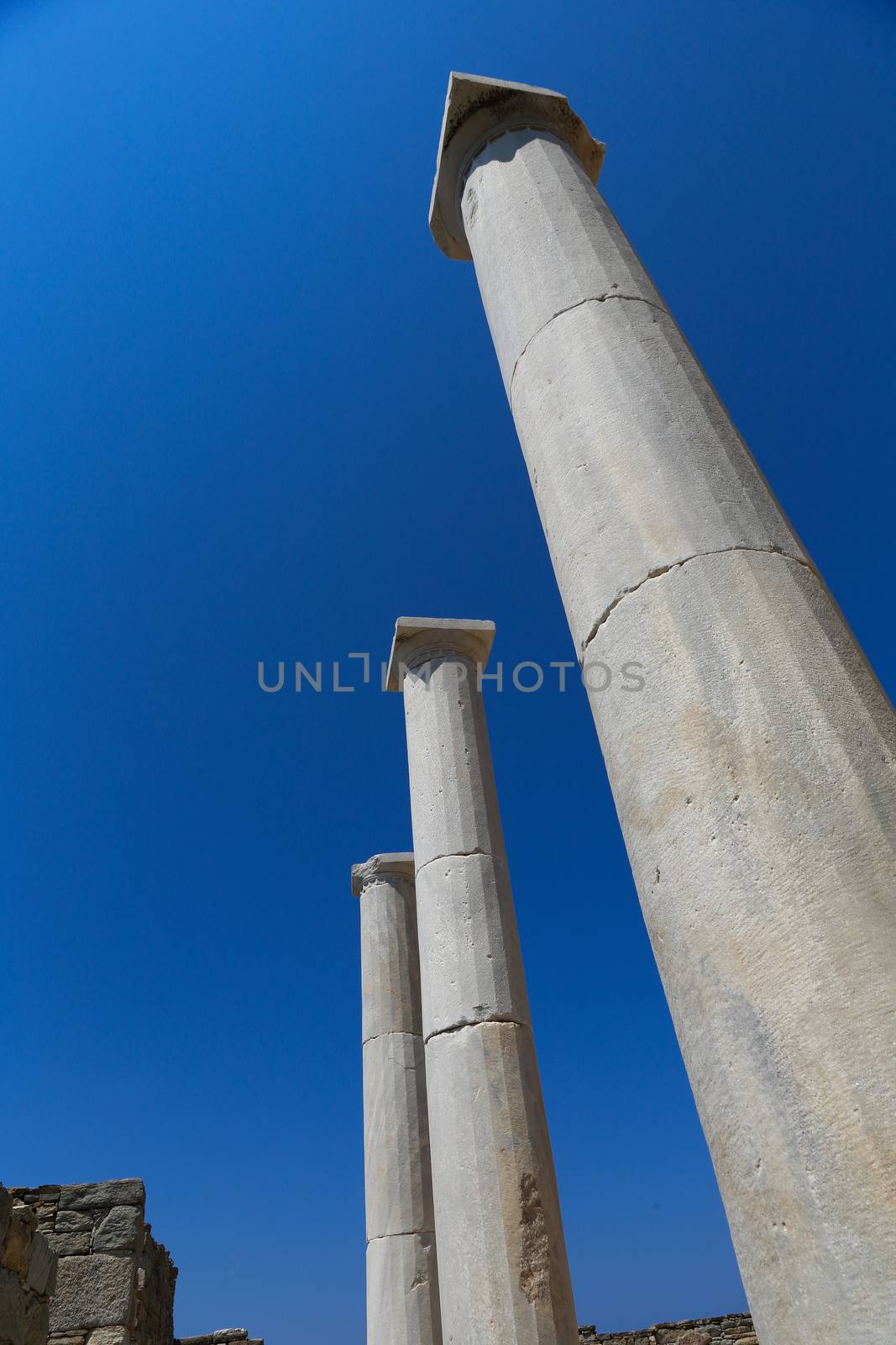 Delos Ruins Greece by Kartouchken