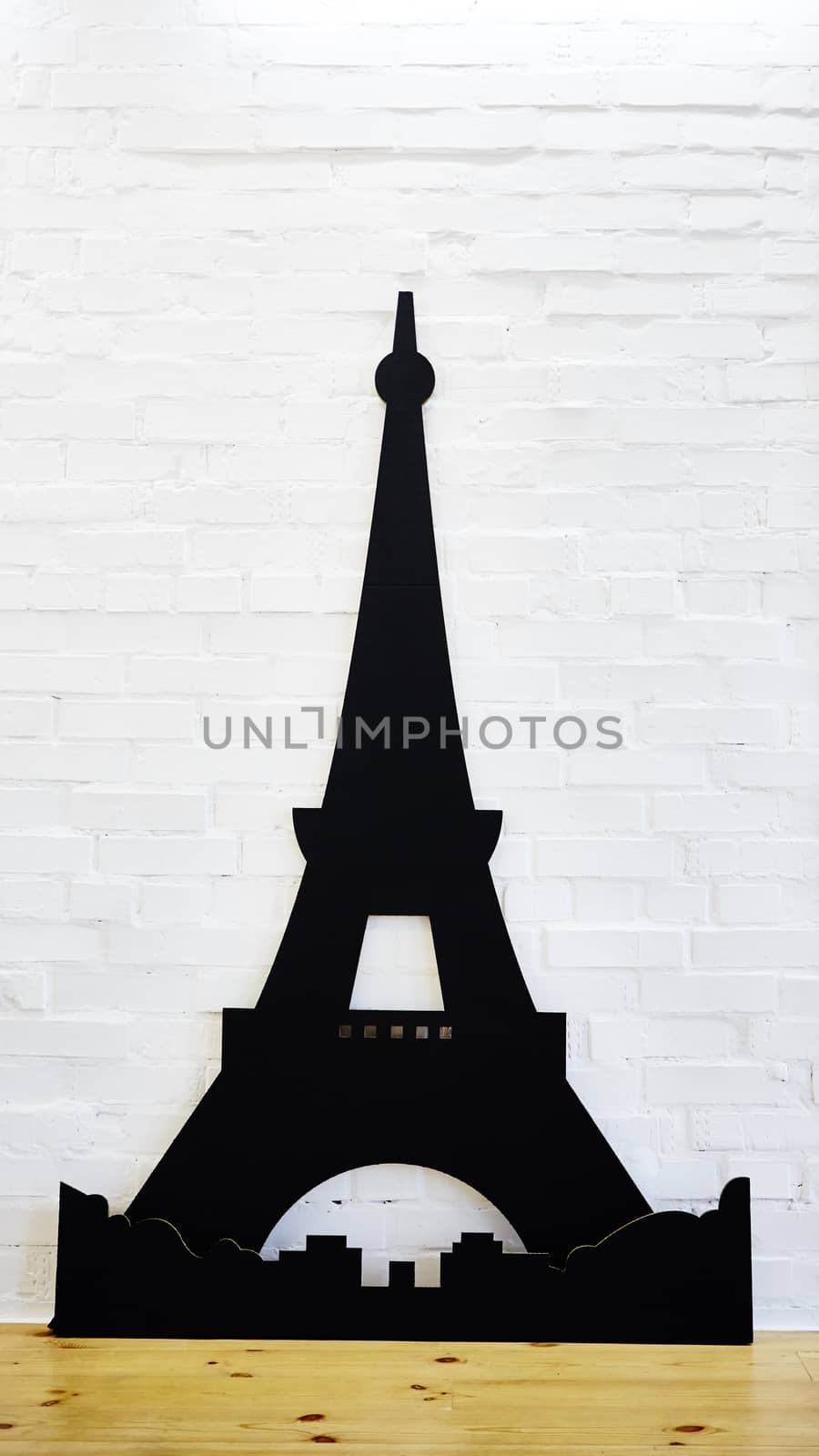 Statue of eiffel tower from cardboard by sarymsakov