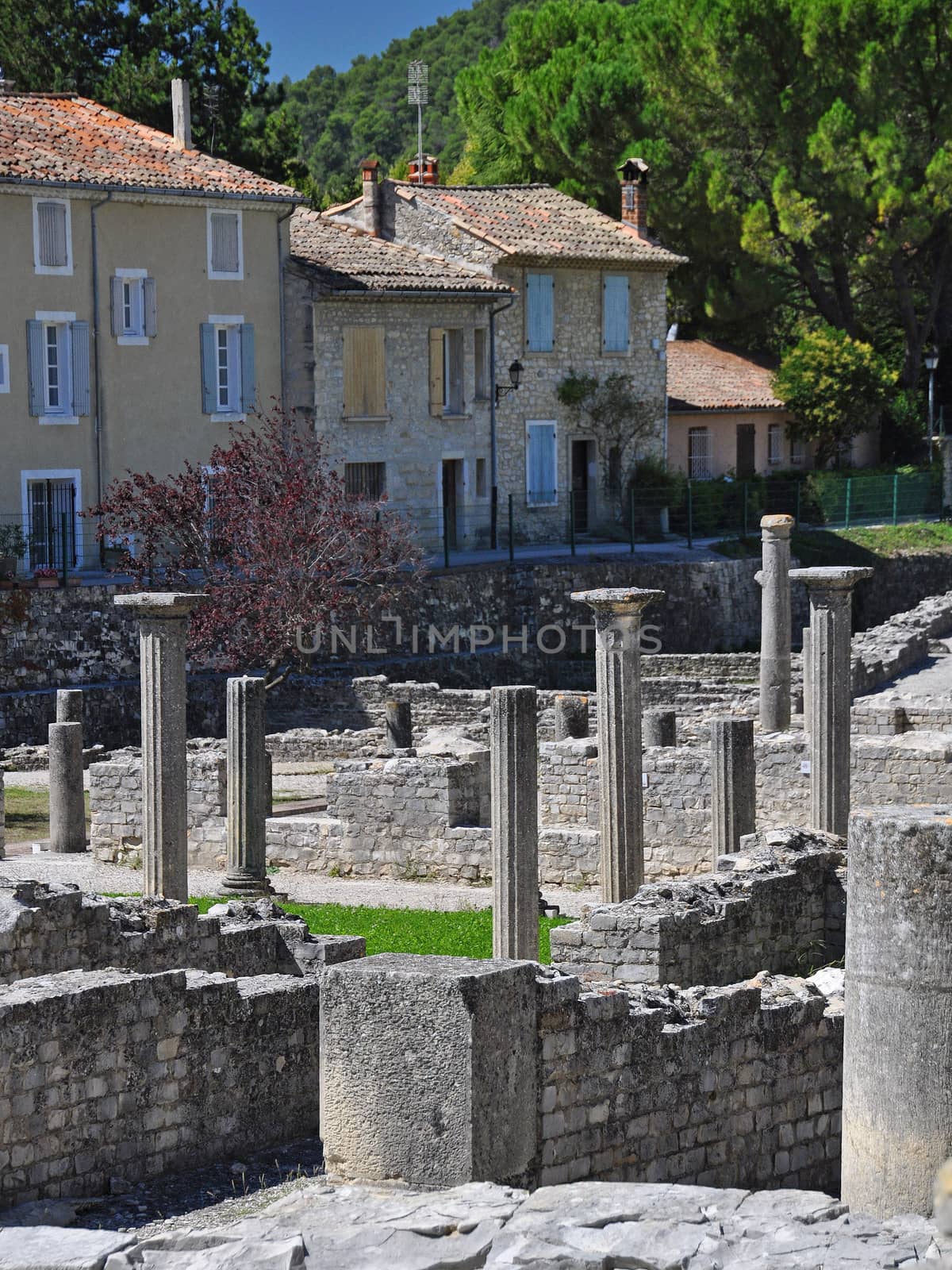 The extensive Roman ruins at Vaison-La-Romaine, Provence, France by dpe123