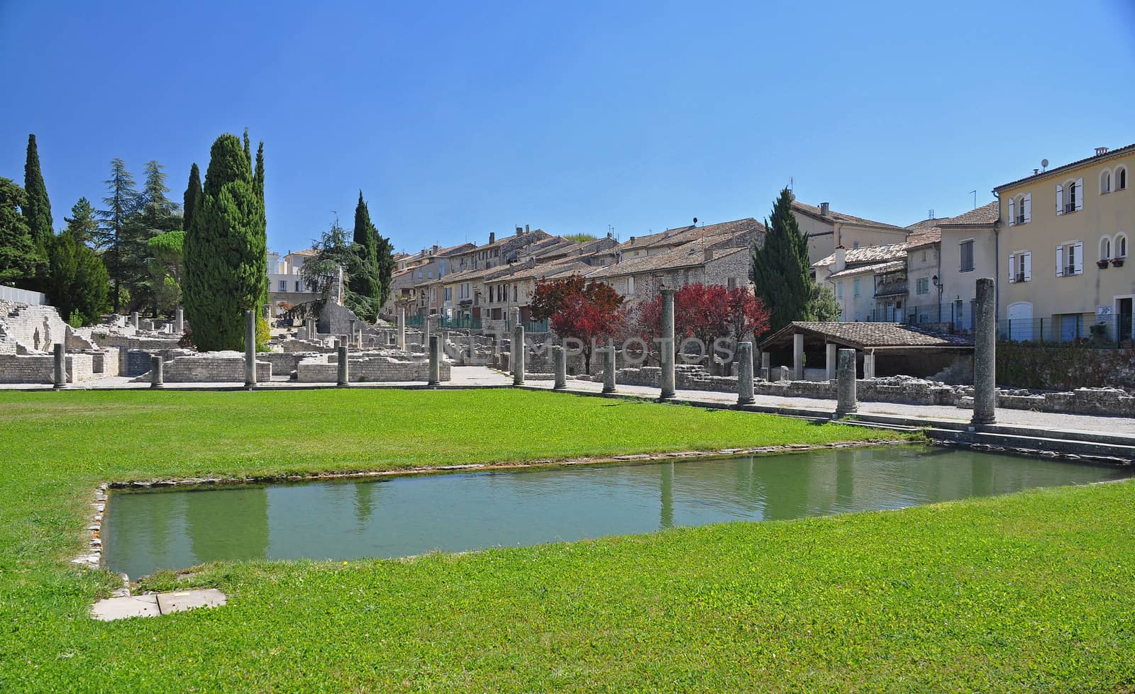 The extensive Roman ruins at Vaison-La-Romaine, Provence, France by dpe123