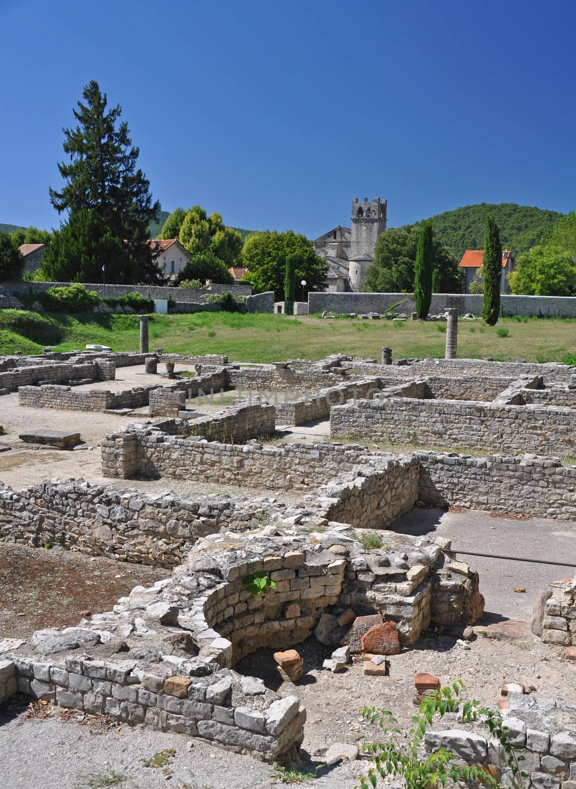 The extensive Roman ruins at Vaison-La-Romaine, Provence, France by dpe123
