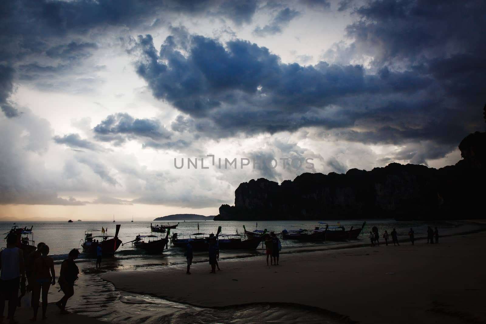 A beautiful rocky beach in asia. Thailand.