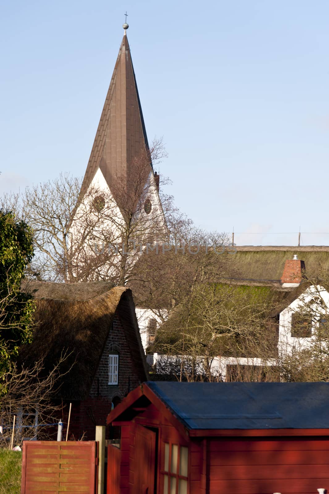 Church of Nebel on Amrum, Germany