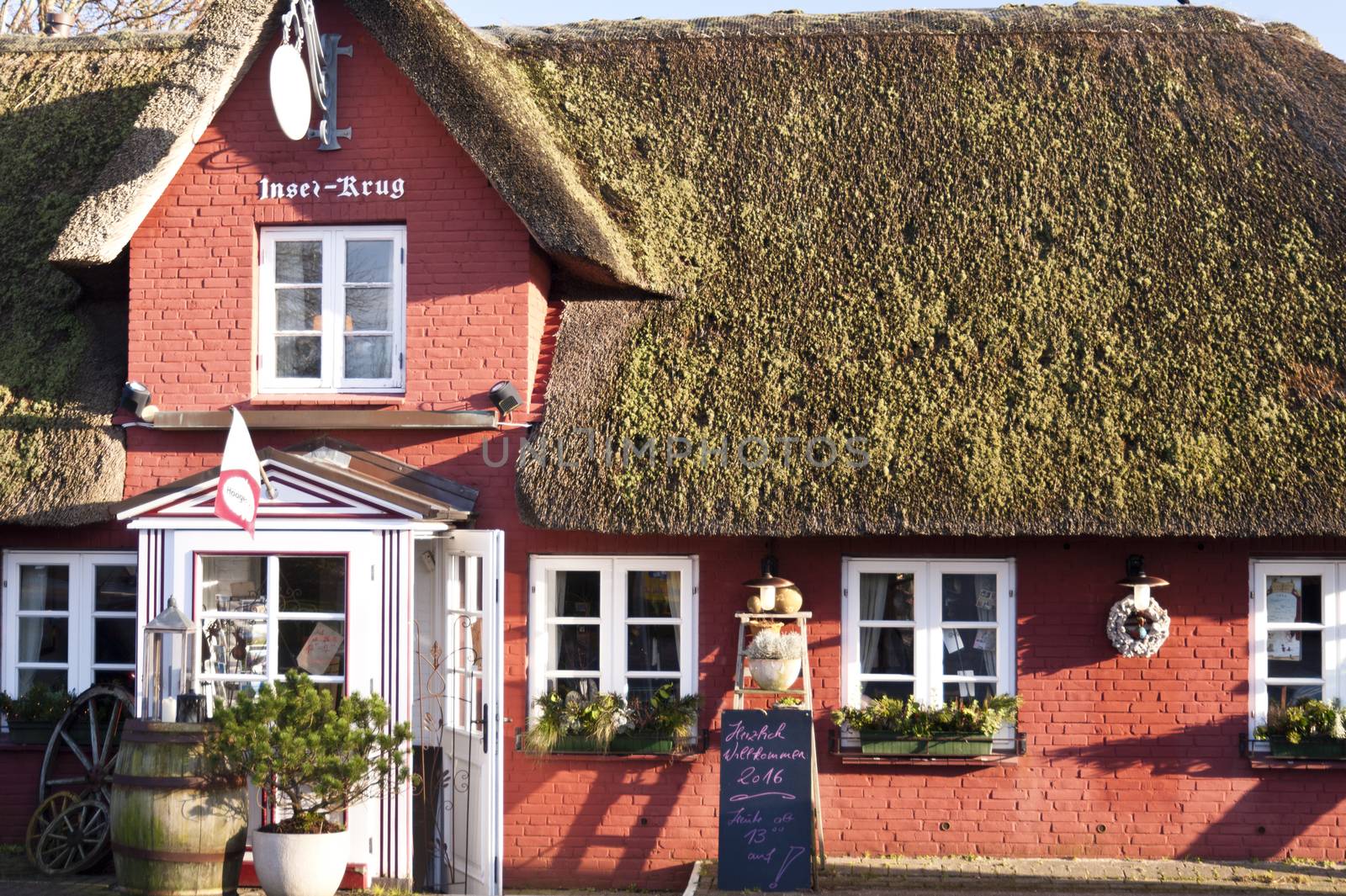 Thatched Roof House on Amrum in Germany