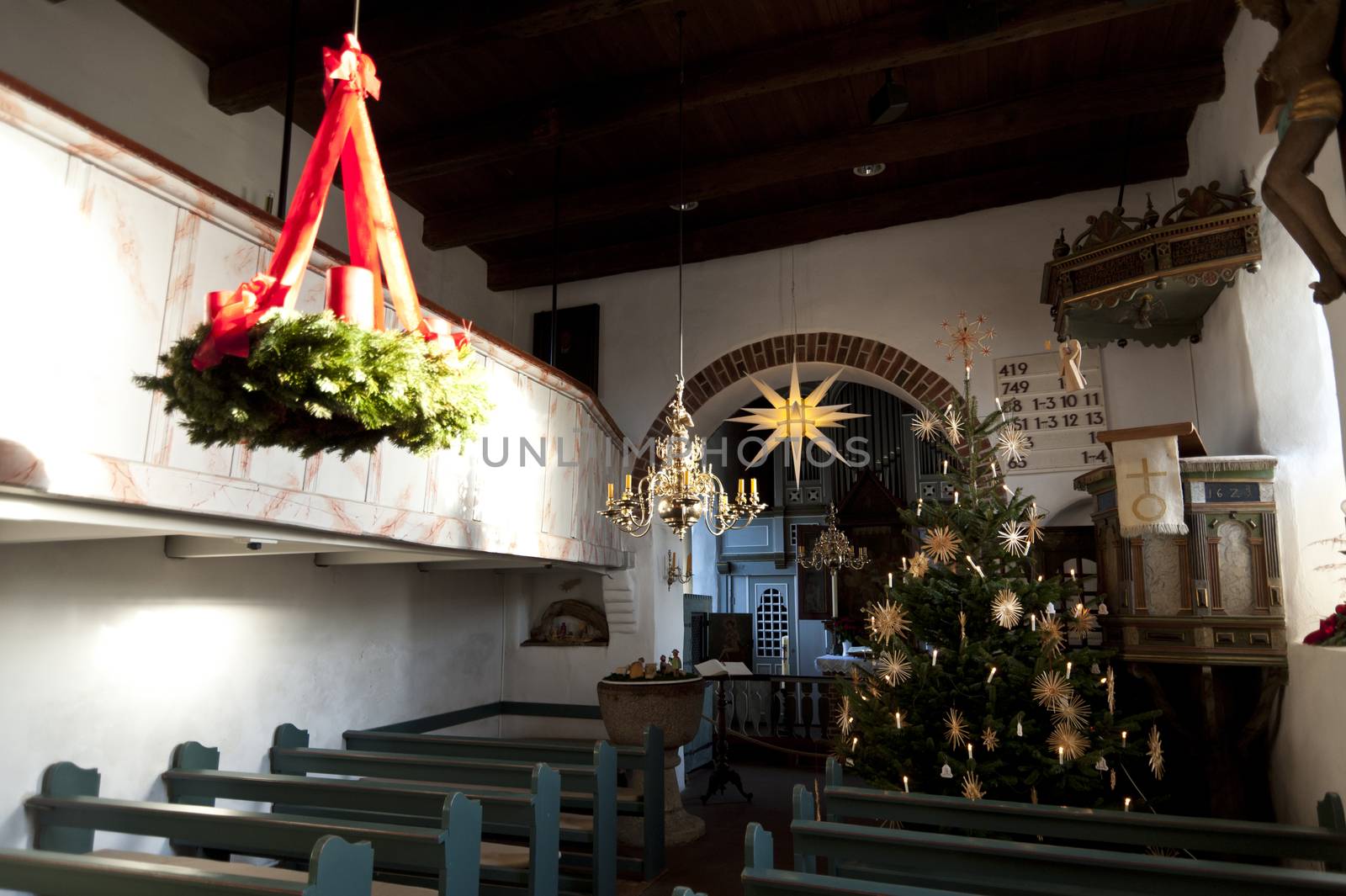 Church of Nebel on Amrum, Germany