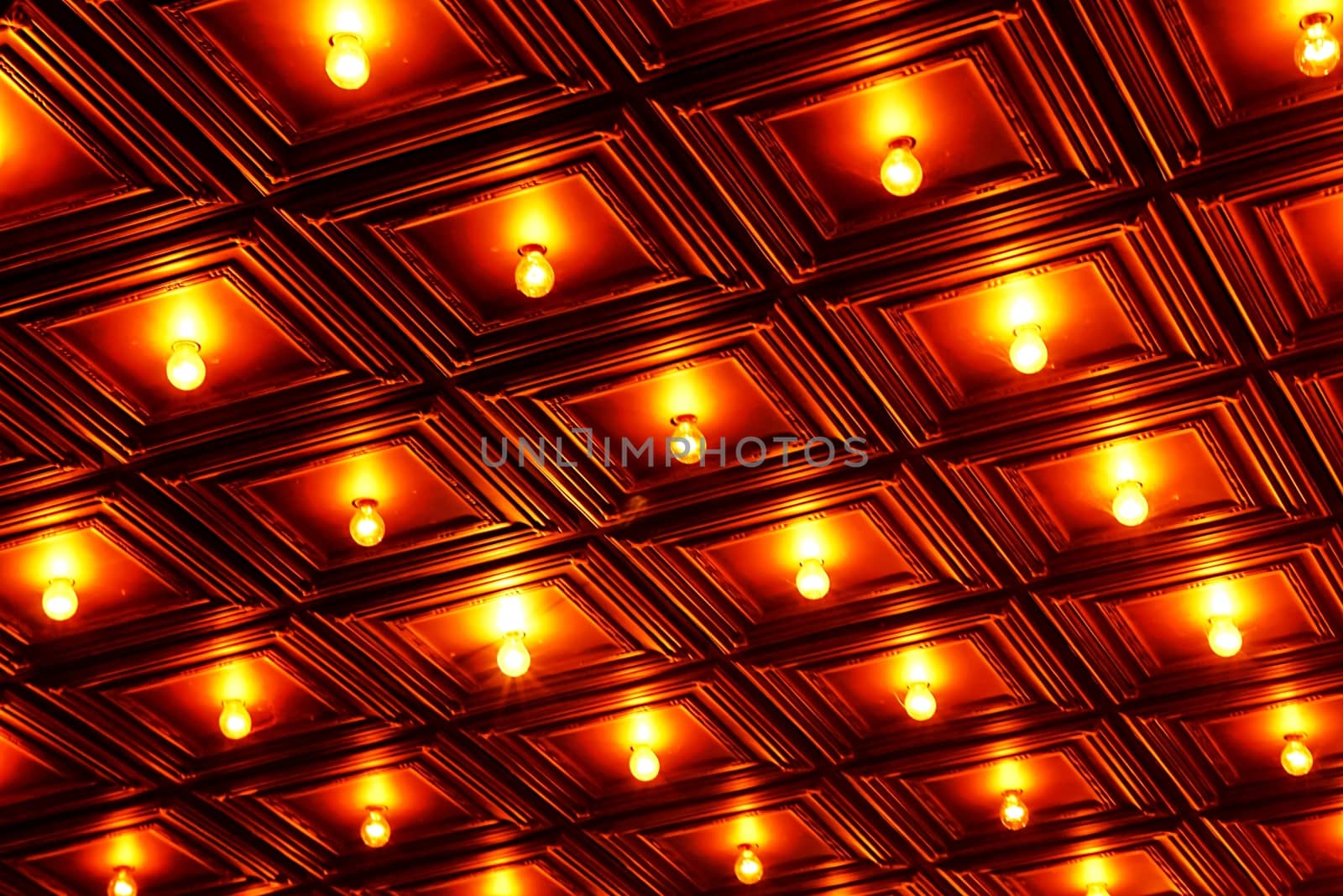 light bulb with vintage style wood ceiling