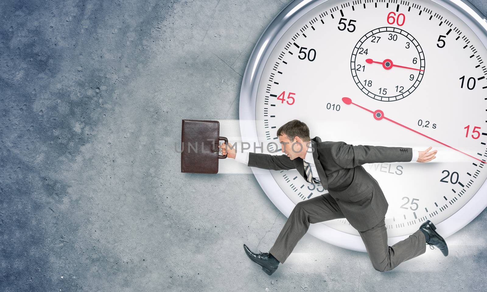 Businessman with big timer by cherezoff