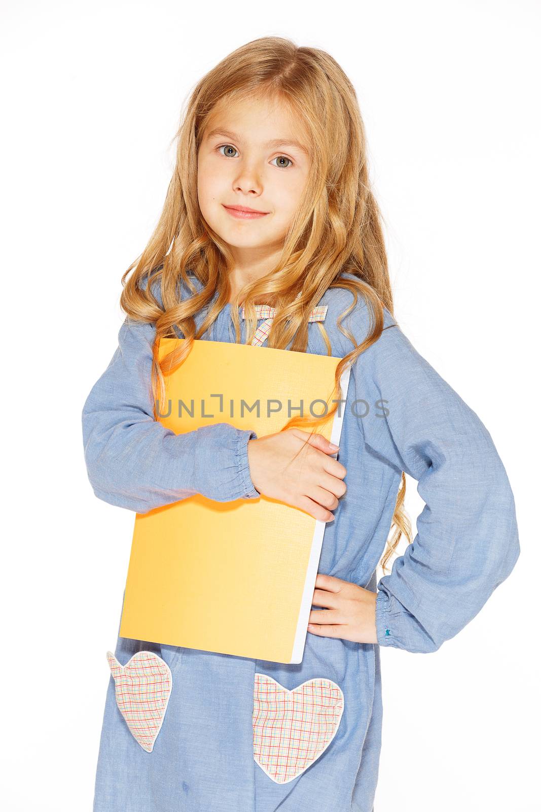 Beautiful girl with copybook by gorov108