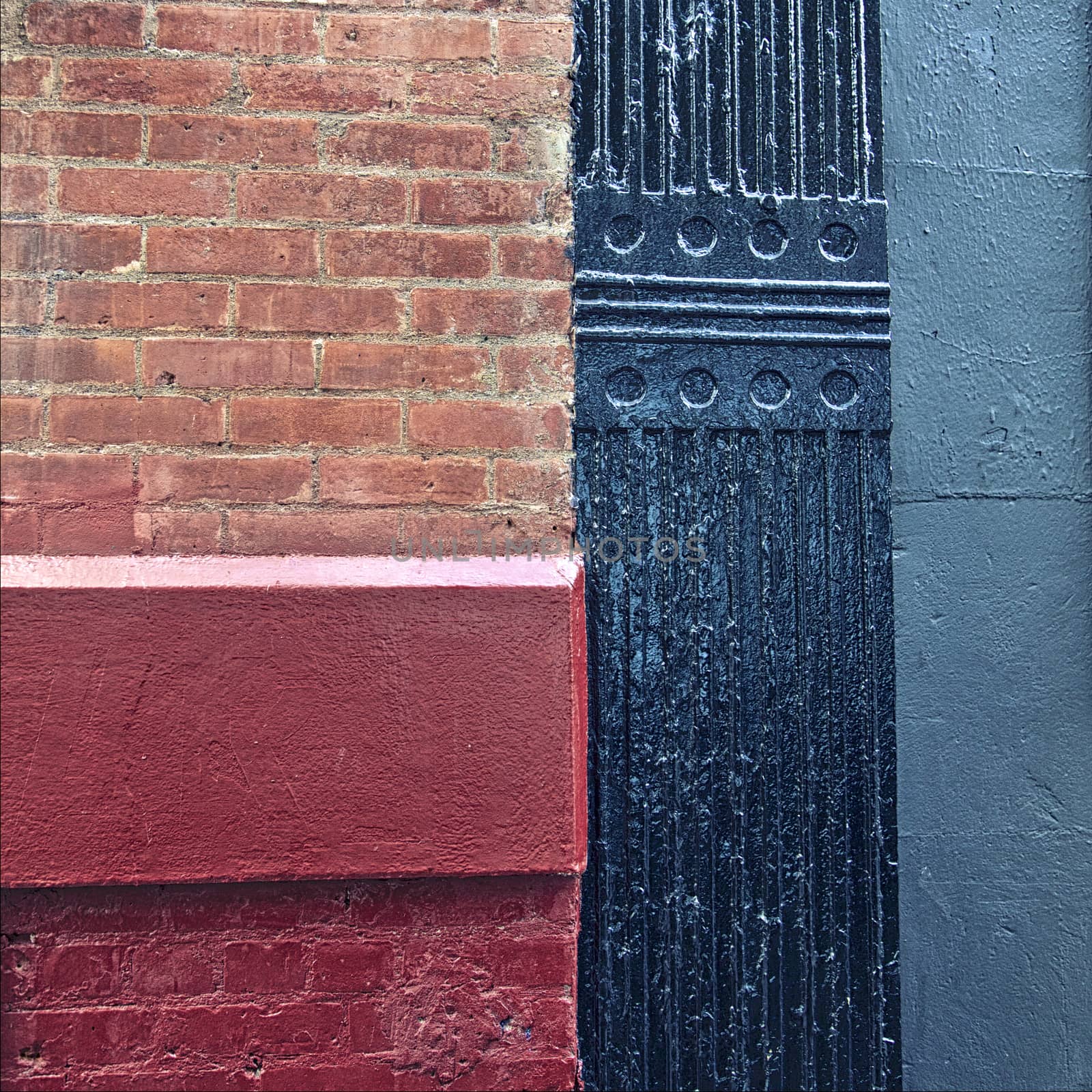 Abstract Colored building, New York City, USA