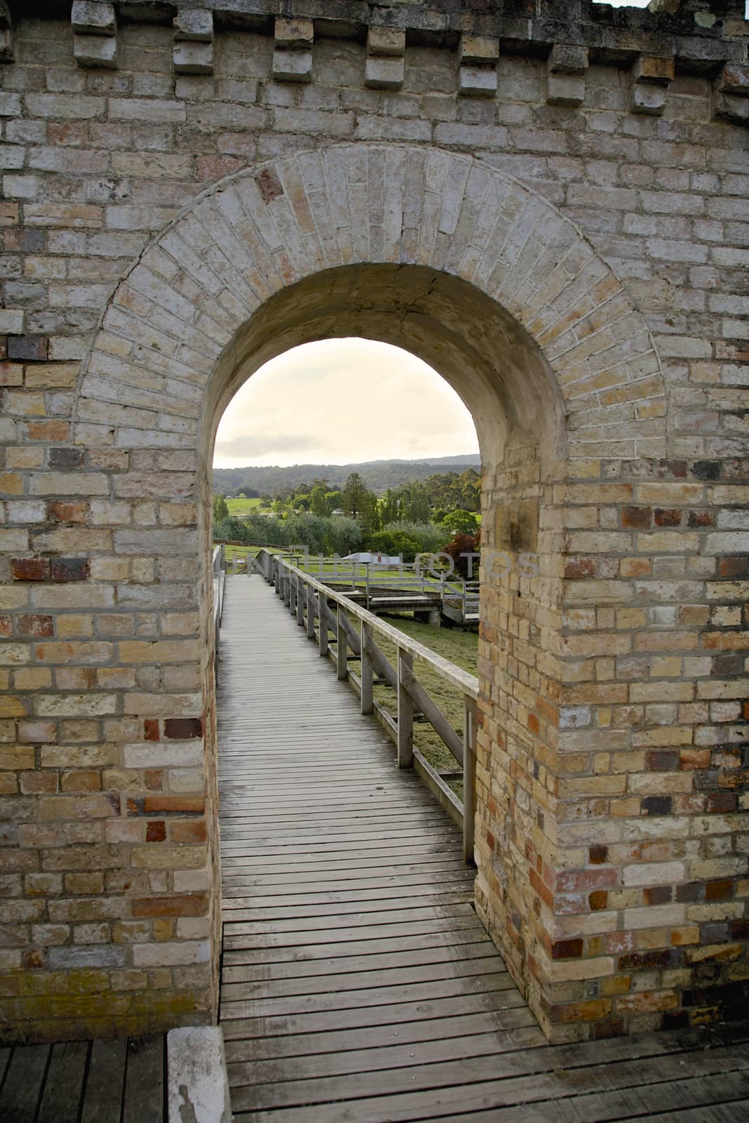 Arch Brick Walk way, Port Arthur, Tasmania, Australia
