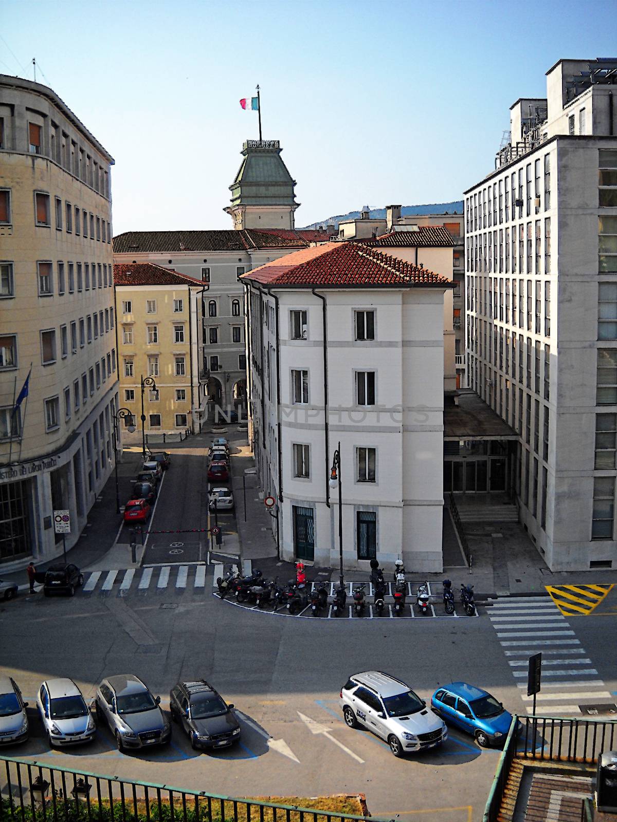 Street scene in Trieste Italy